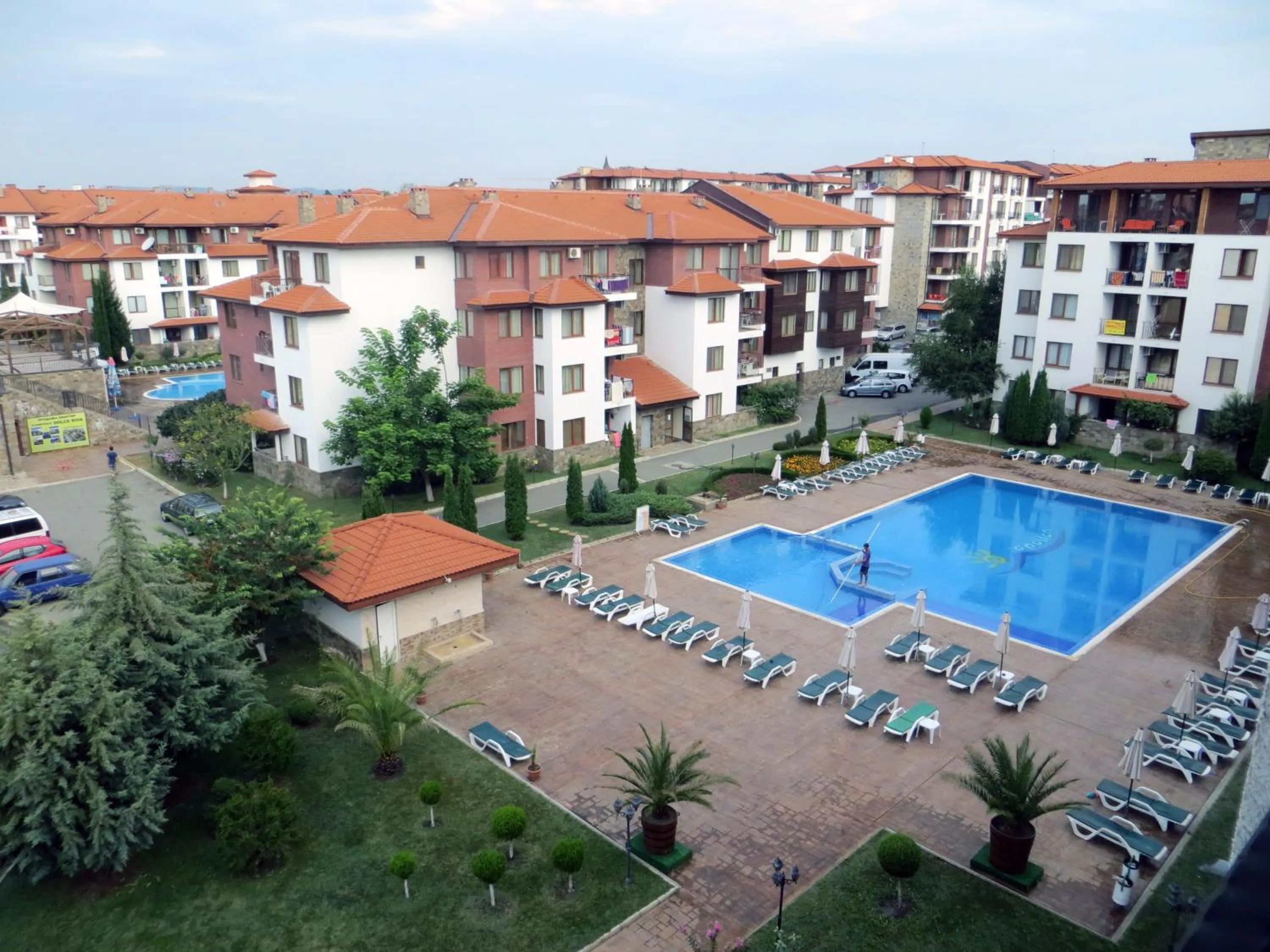 Pool view in Apollon Apartments