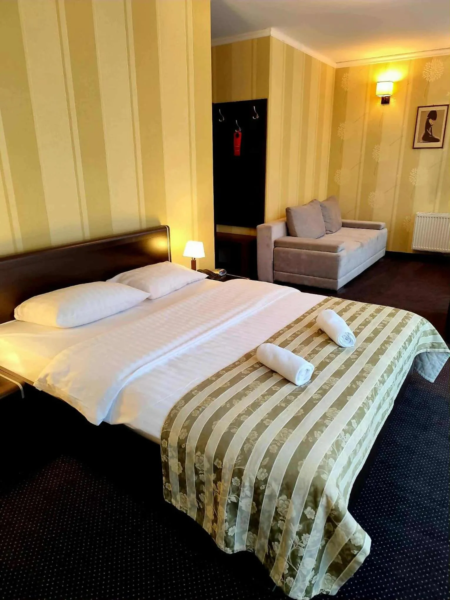 Bed in Aviator Hotel Restauracja & SPA