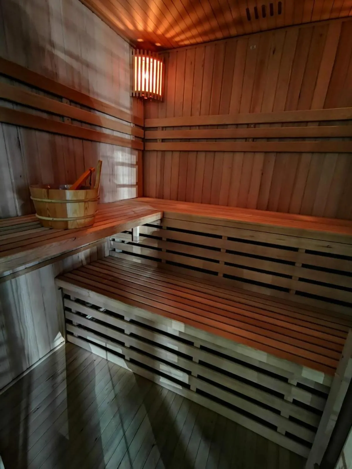 Sauna in Aviator Hotel Restauracja & SPA