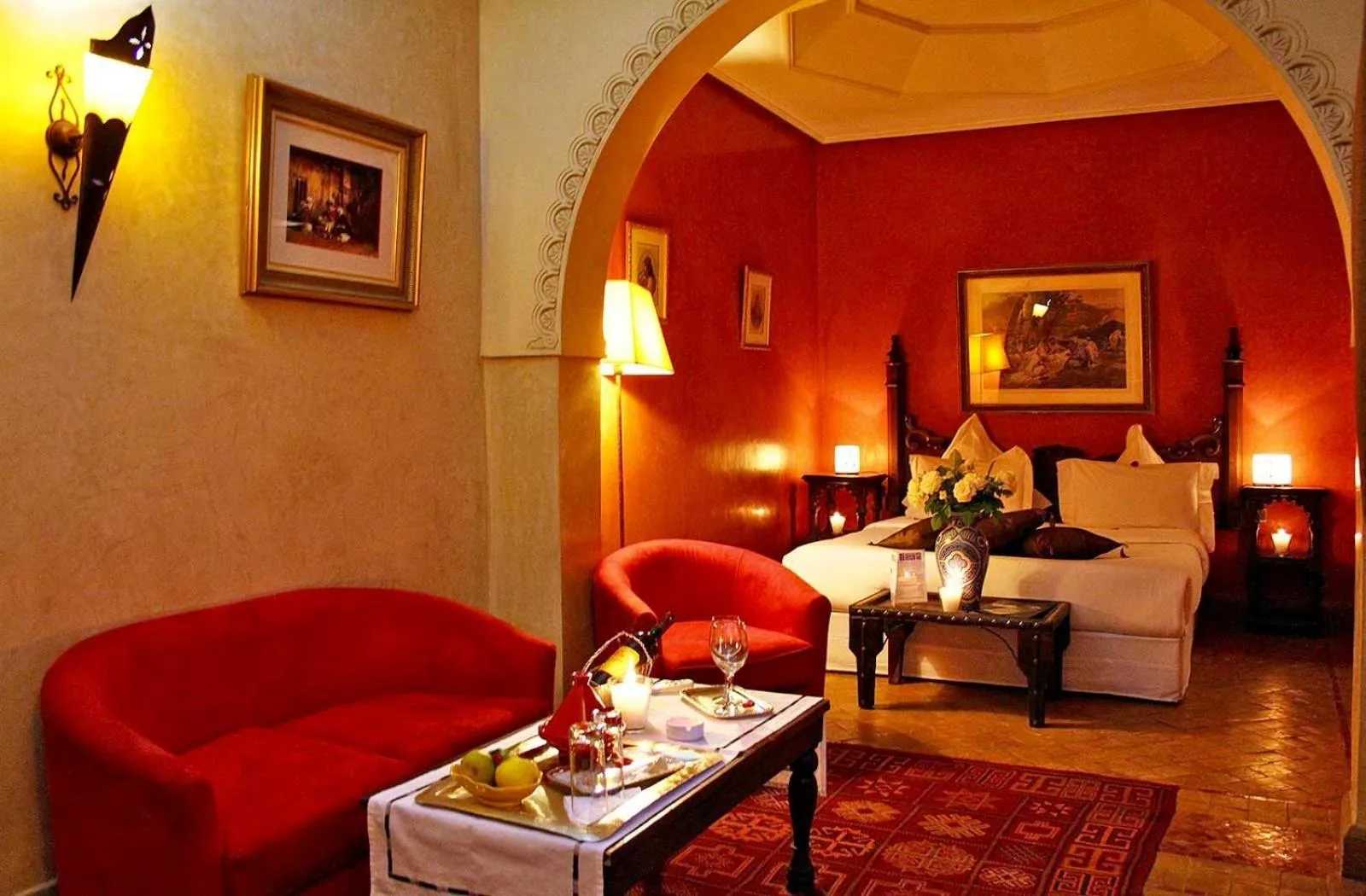 Bed in Riad Ayadina & SPA