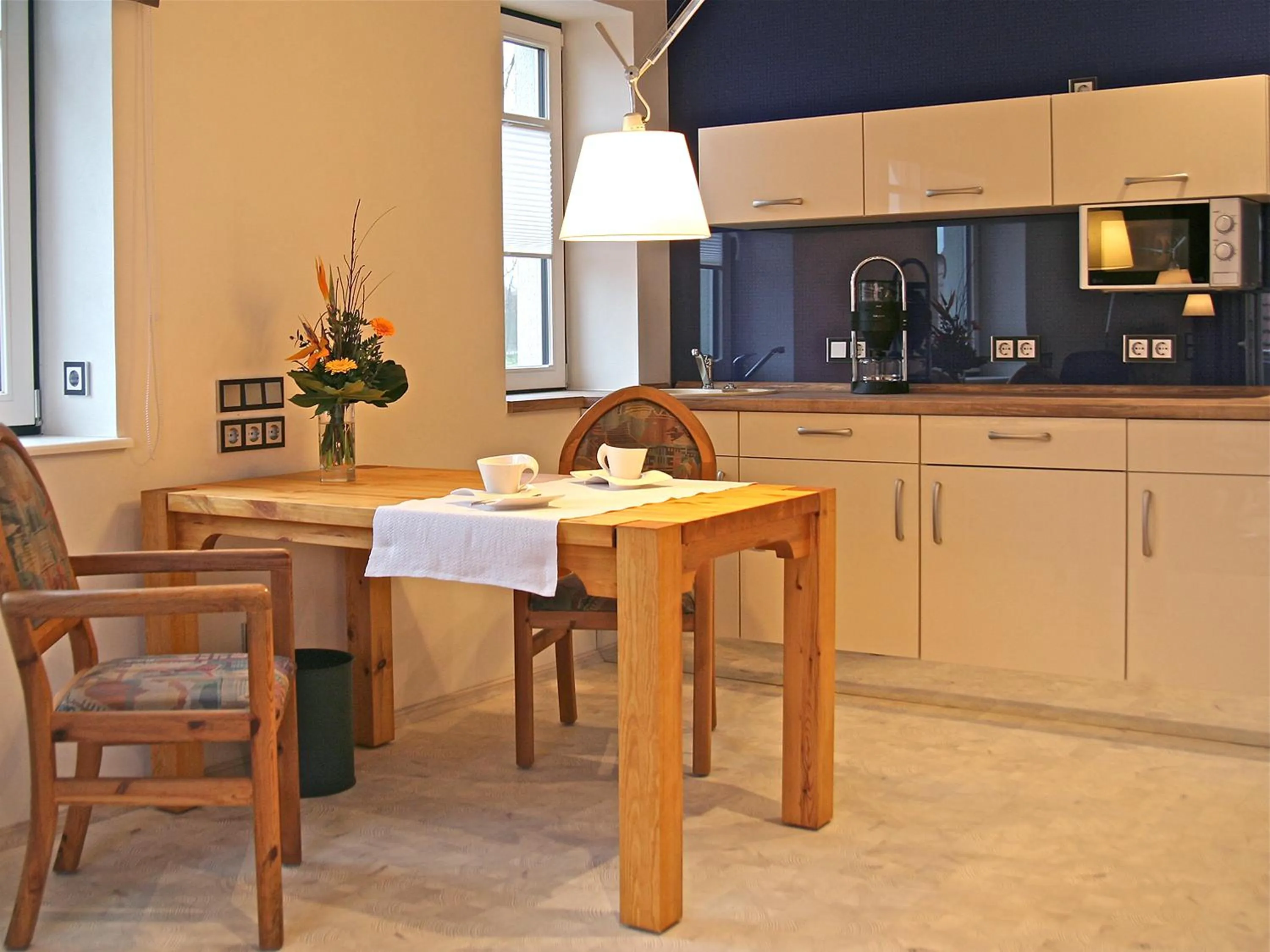 Kitchen or kitchenette in Hotel Am Steendamm
