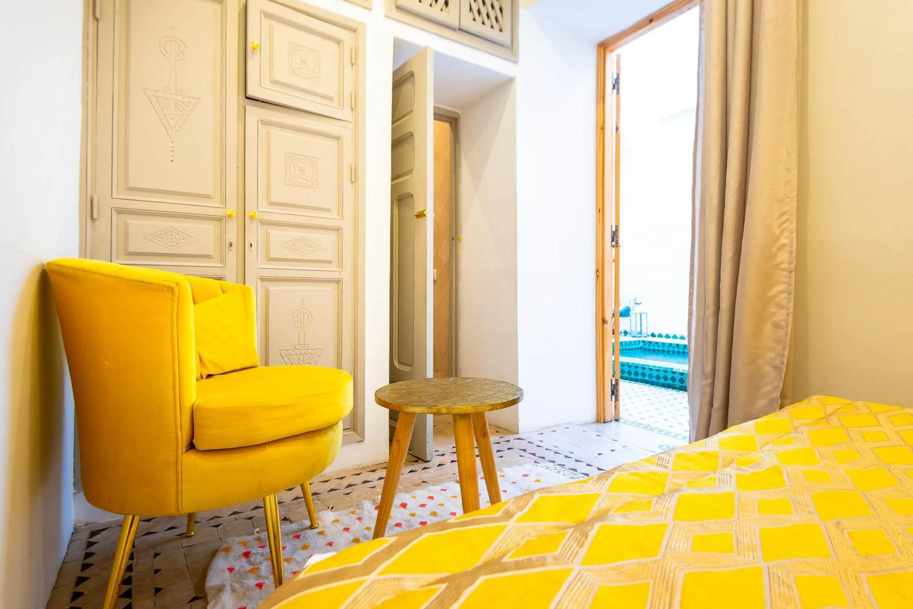 Bedroom, Bed in Riad La Croix Berbere