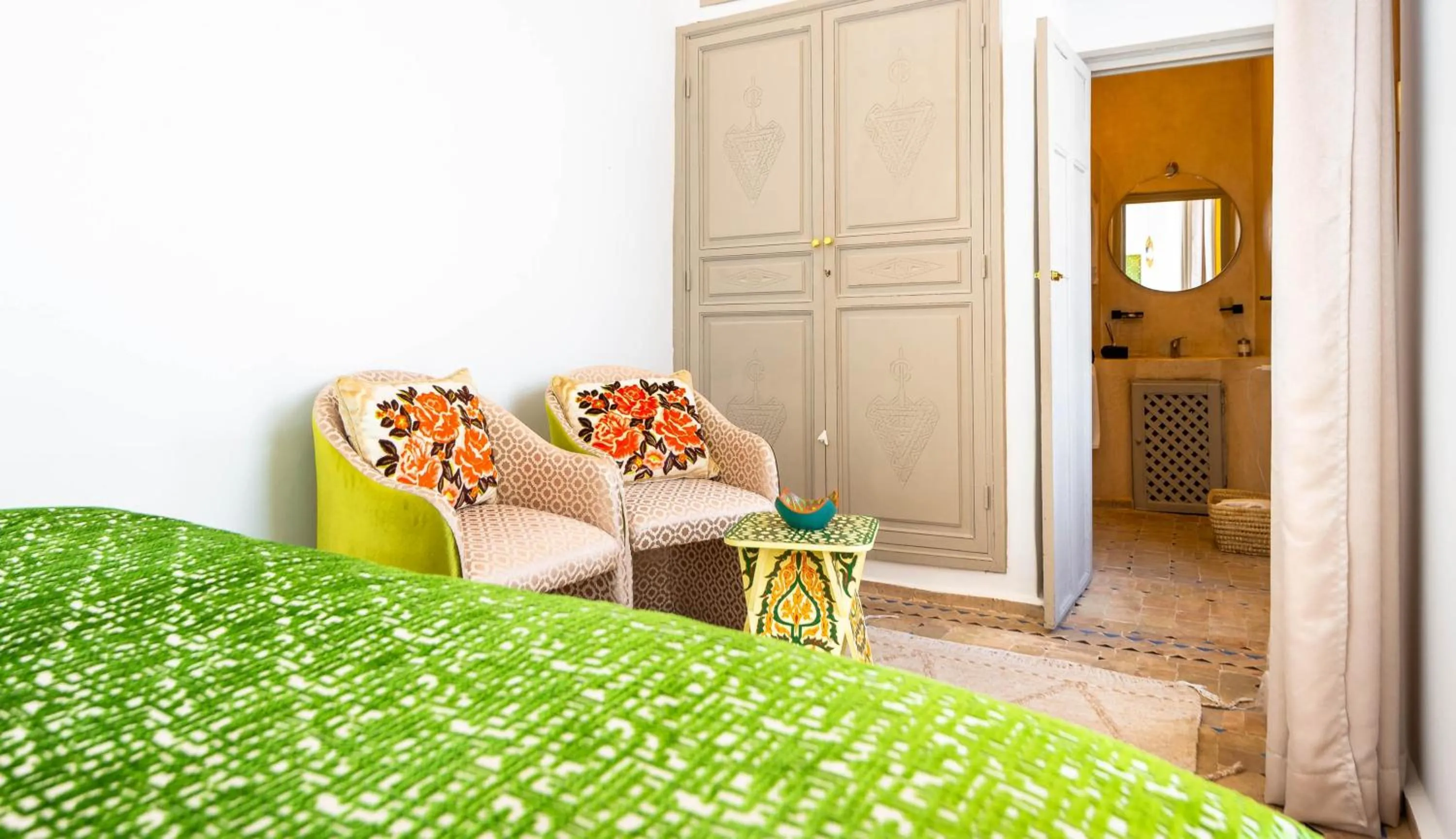 Bedroom, Bed in Riad La Croix Berbere