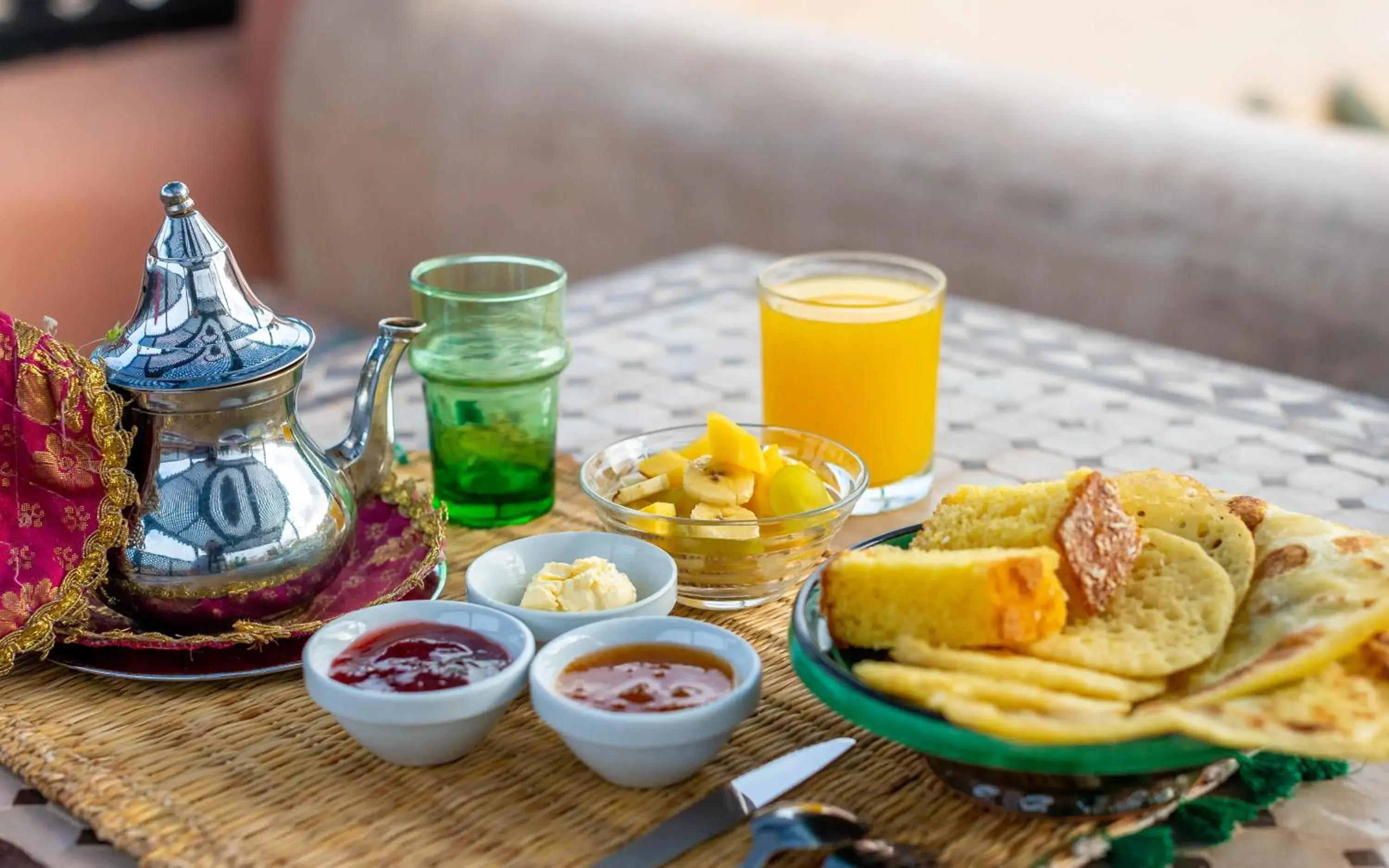 Living room in Riad La Croix Berbere Living room in Riad La Croix Berbere