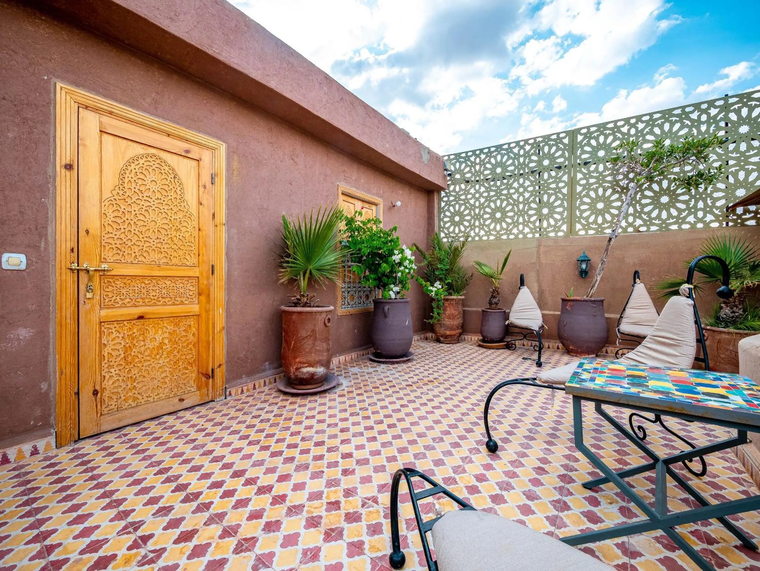 Patio in Riad La Croix Berbere