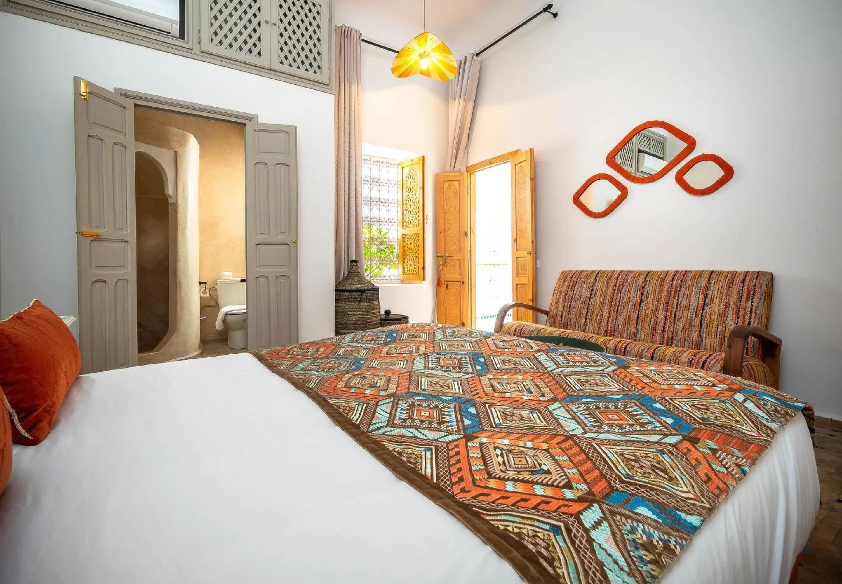 Bedroom, Bed in Riad La Croix Berbere