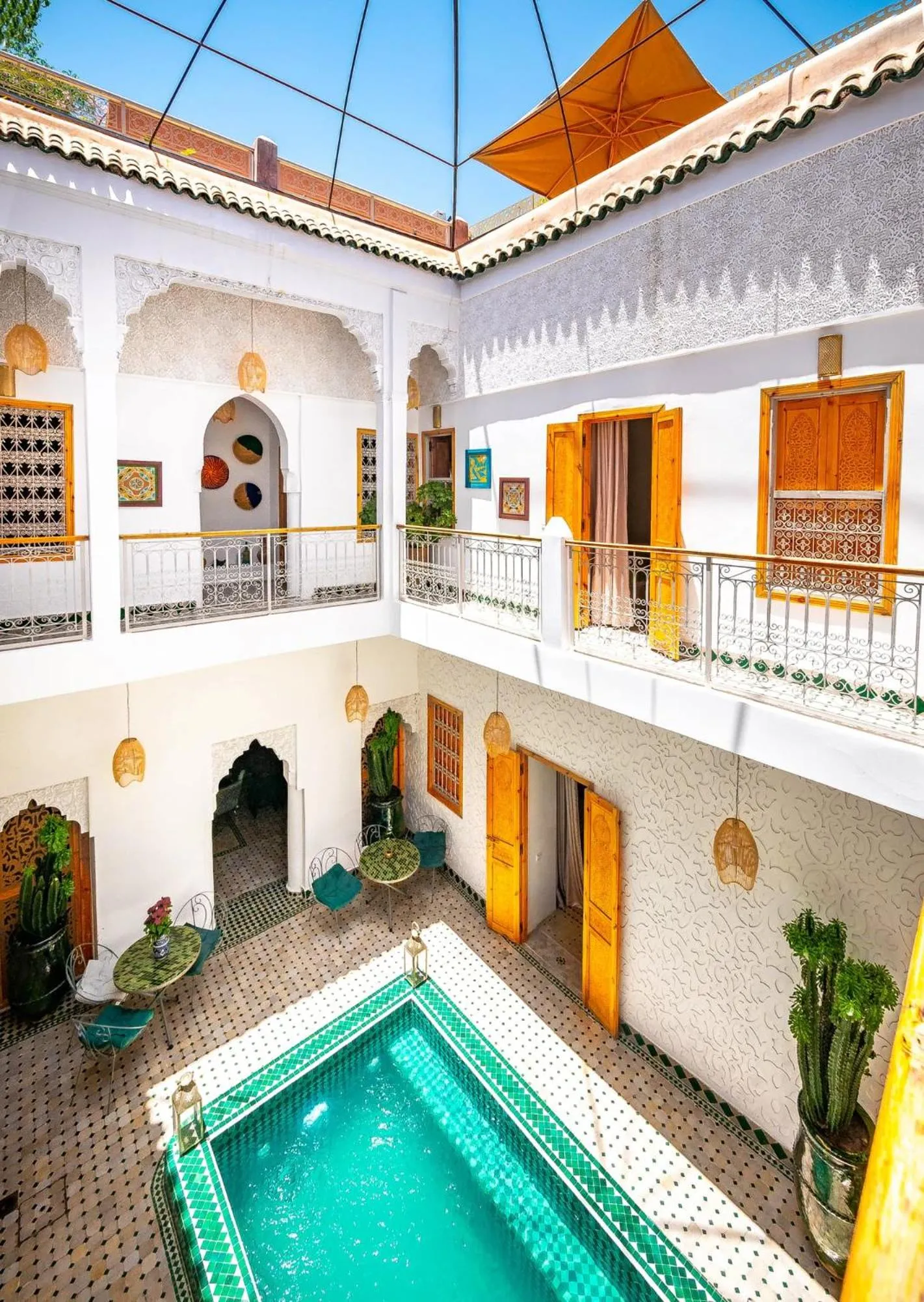 Patio in Riad La Croix Berbere