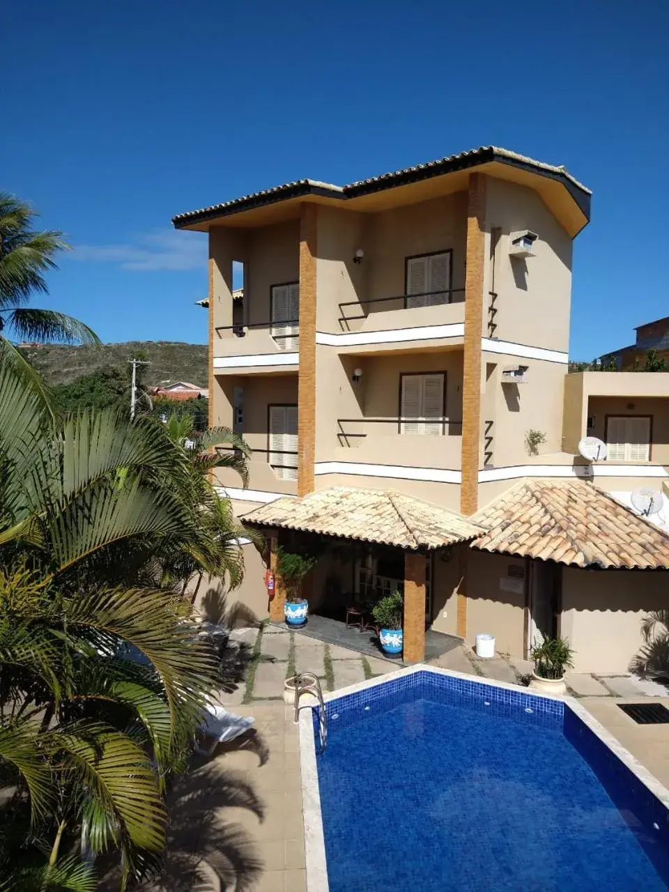 Pool view in Pousada Genesis Pool view in Pousada Genesis