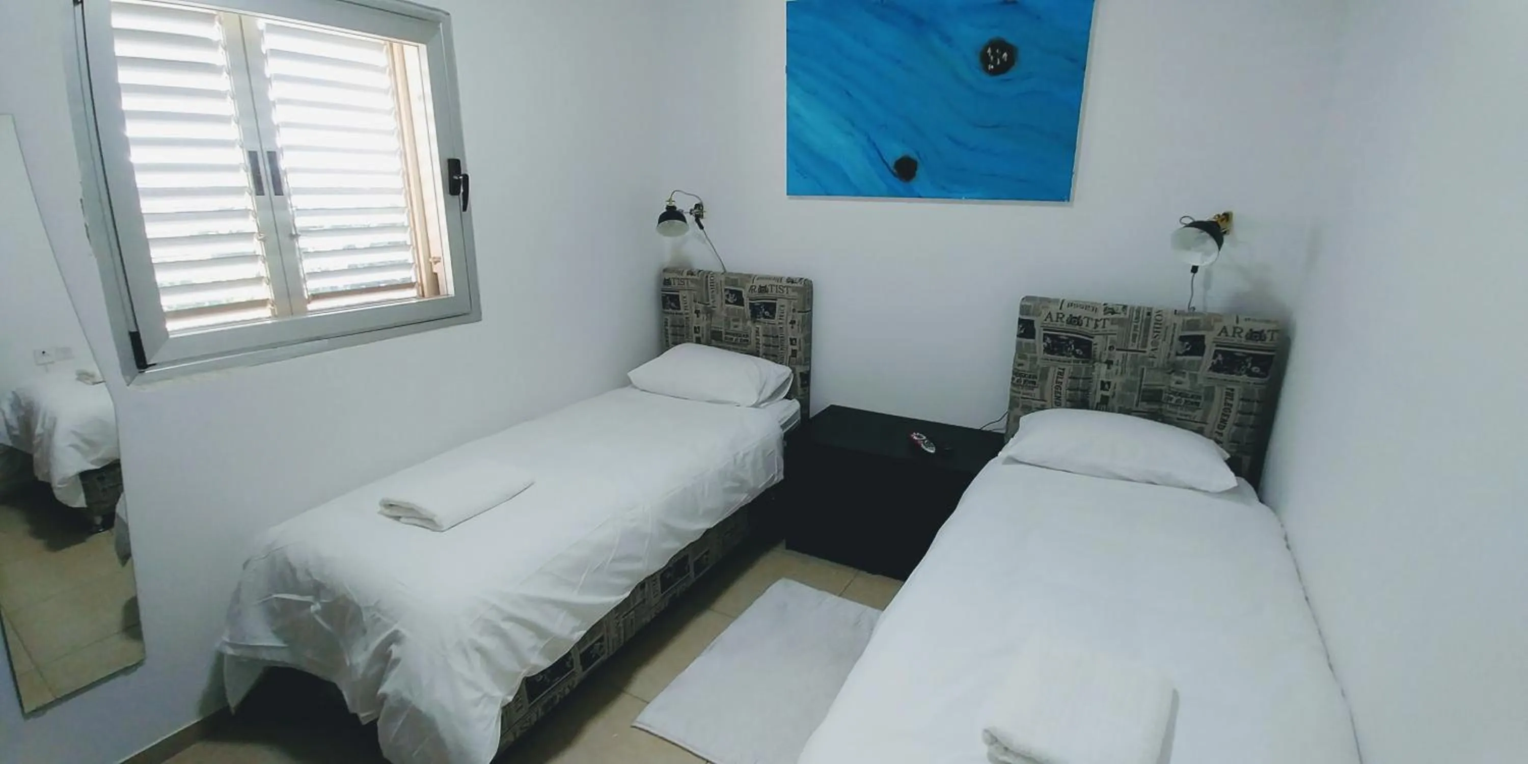 Photo of the whole room, Bed in Old Jaffa's Penthouse Boutique Hostel