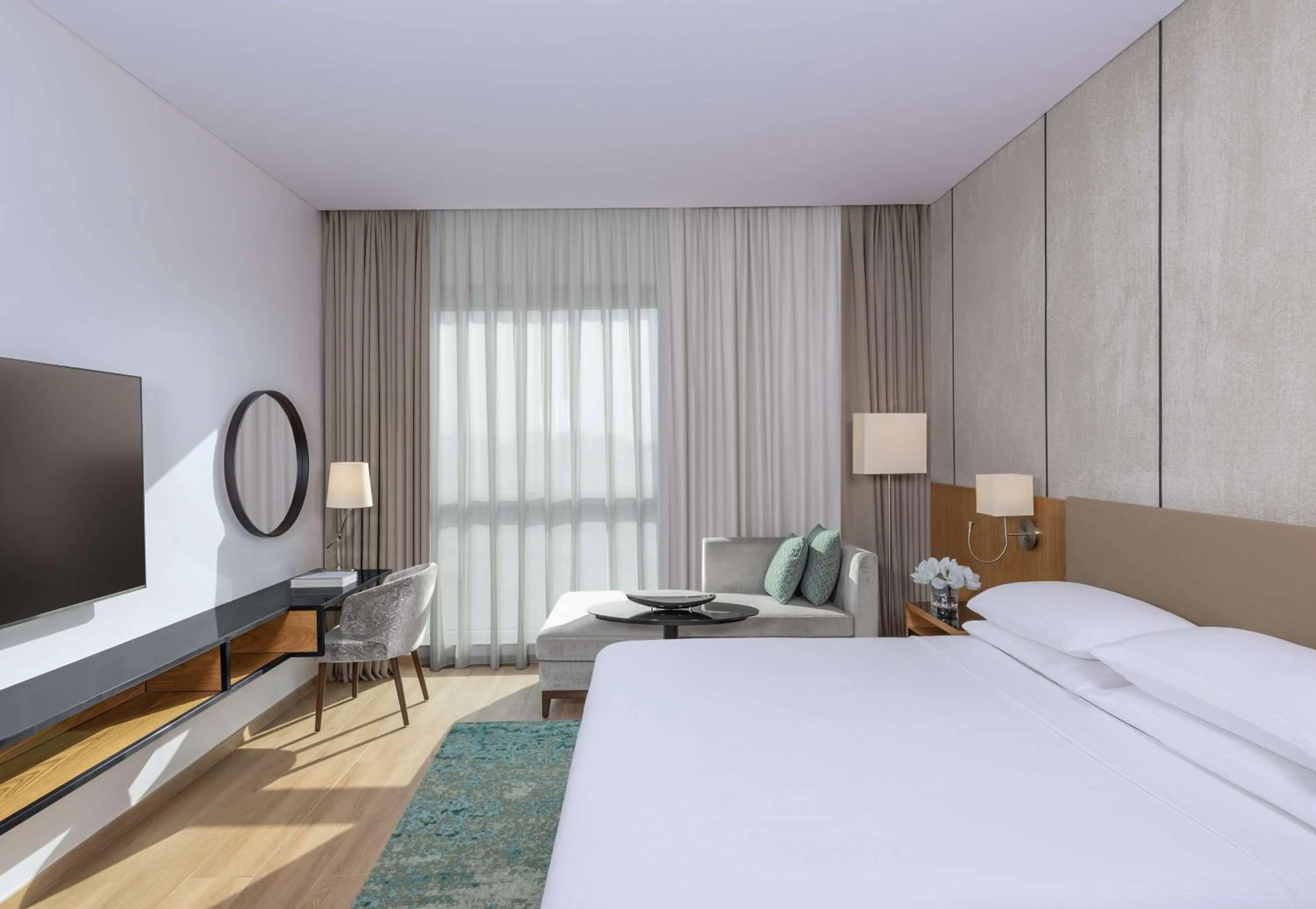 Bed in Hyatt Regency Oryx Doha