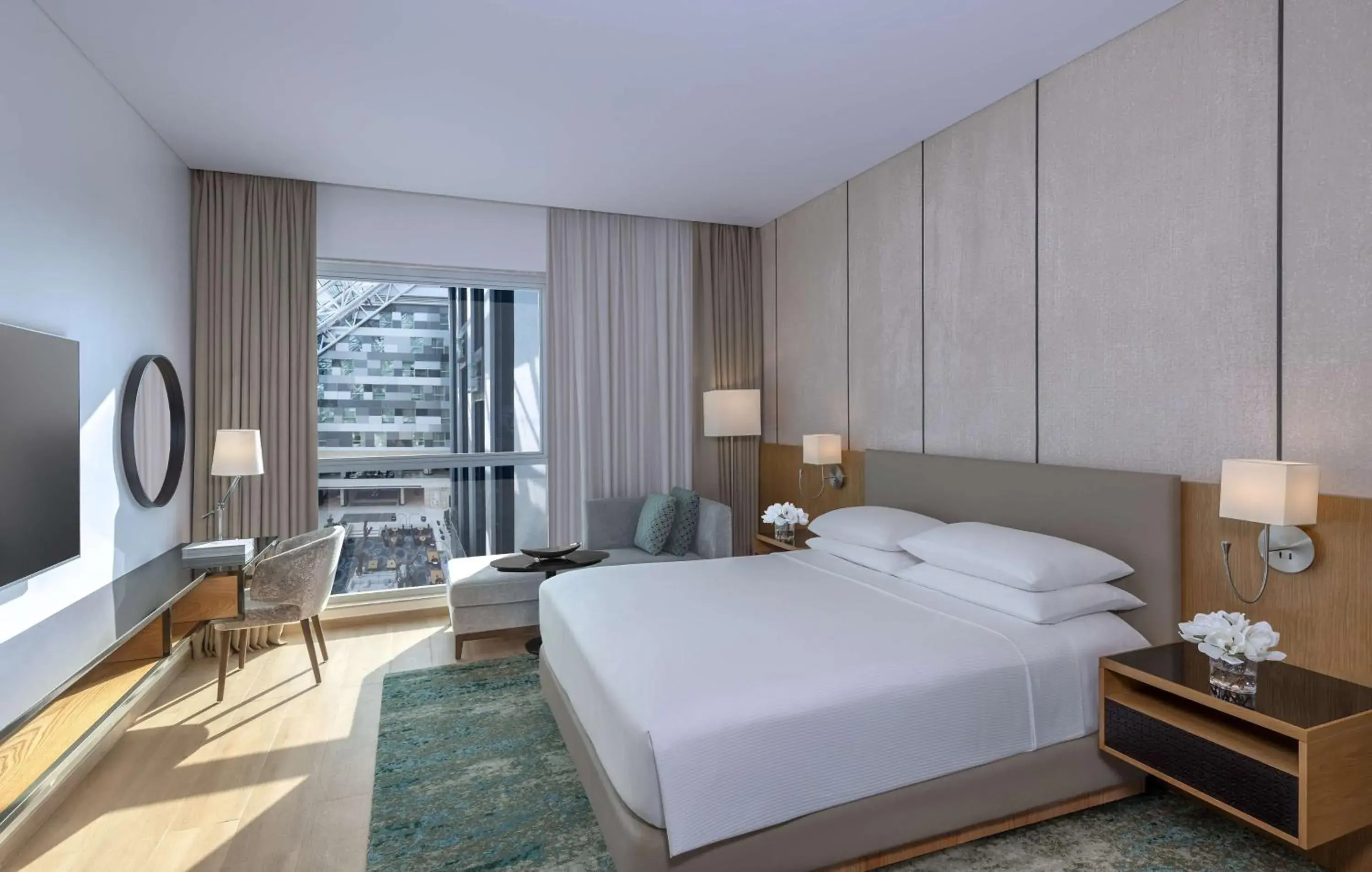 Bed in Hyatt Regency Oryx Doha Bed in Hyatt Regency Oryx Doha