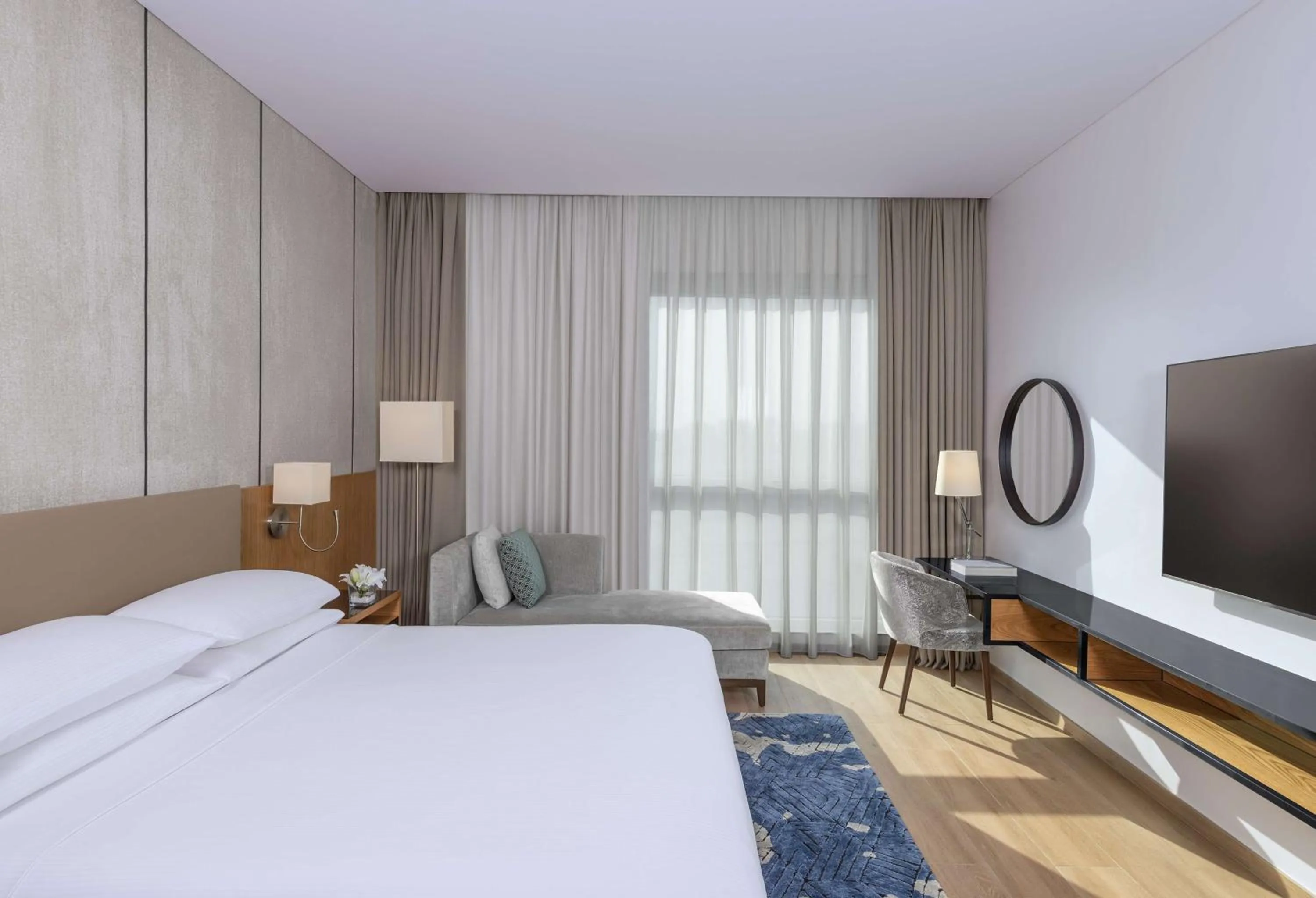 Bed in Hyatt Regency Oryx Doha