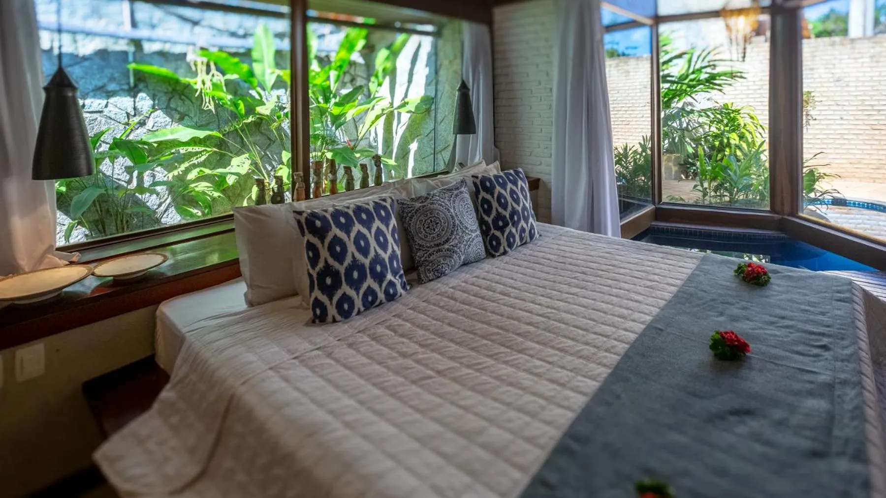 Bed in Hotel Sombra e Água Fresca