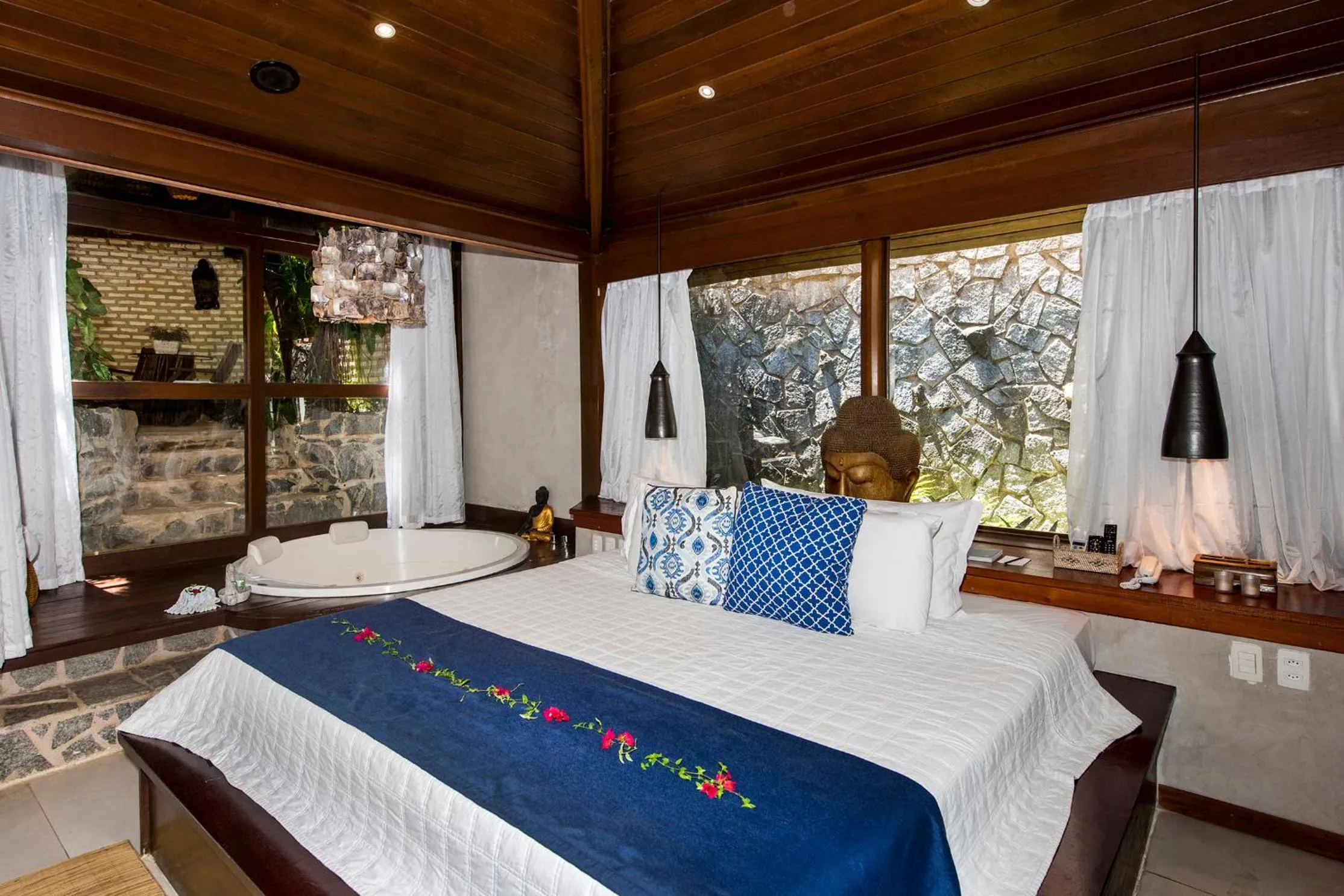 Bed in Hotel Sombra e Água Fresca