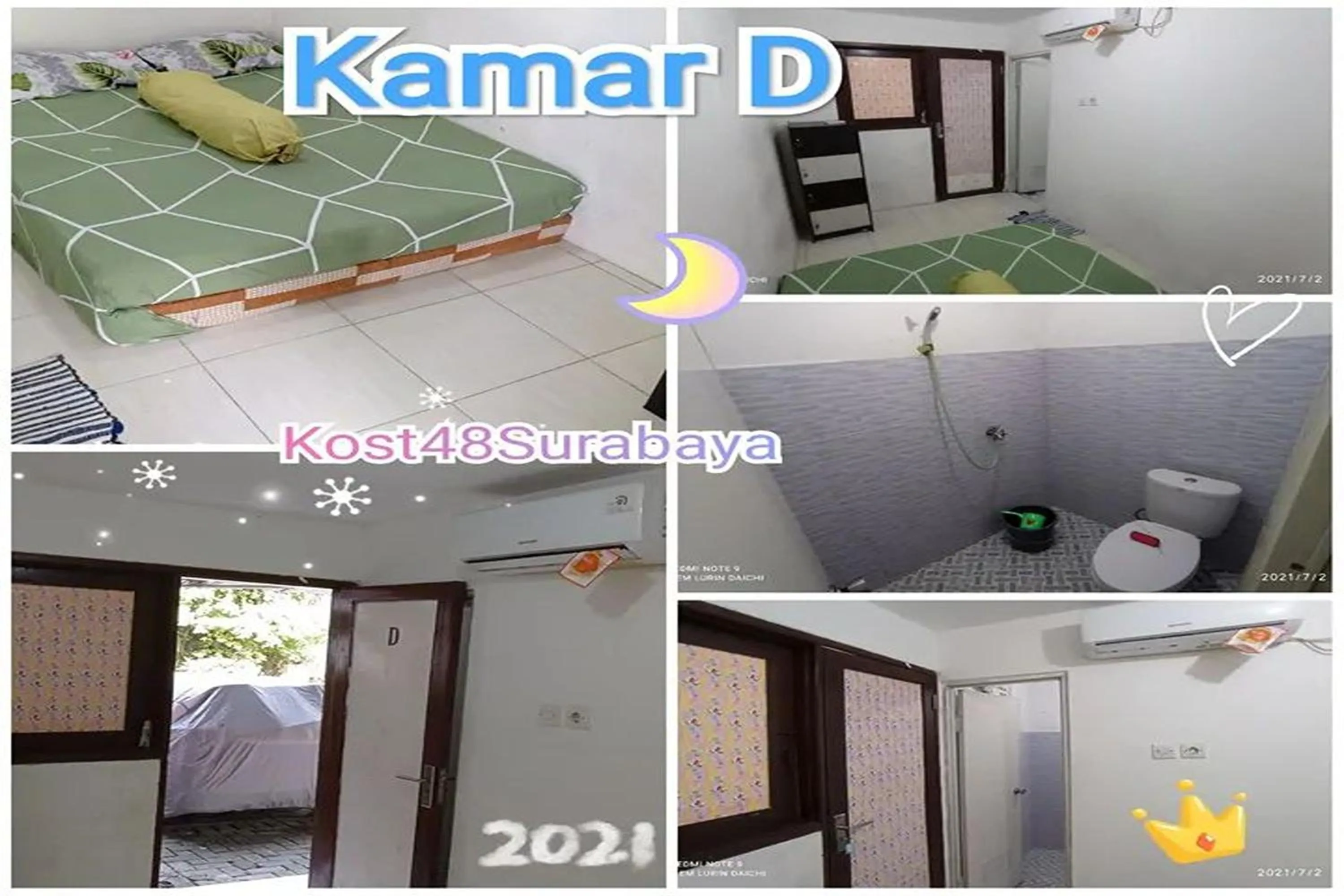 Text overlay in Kost 48 Surabaya