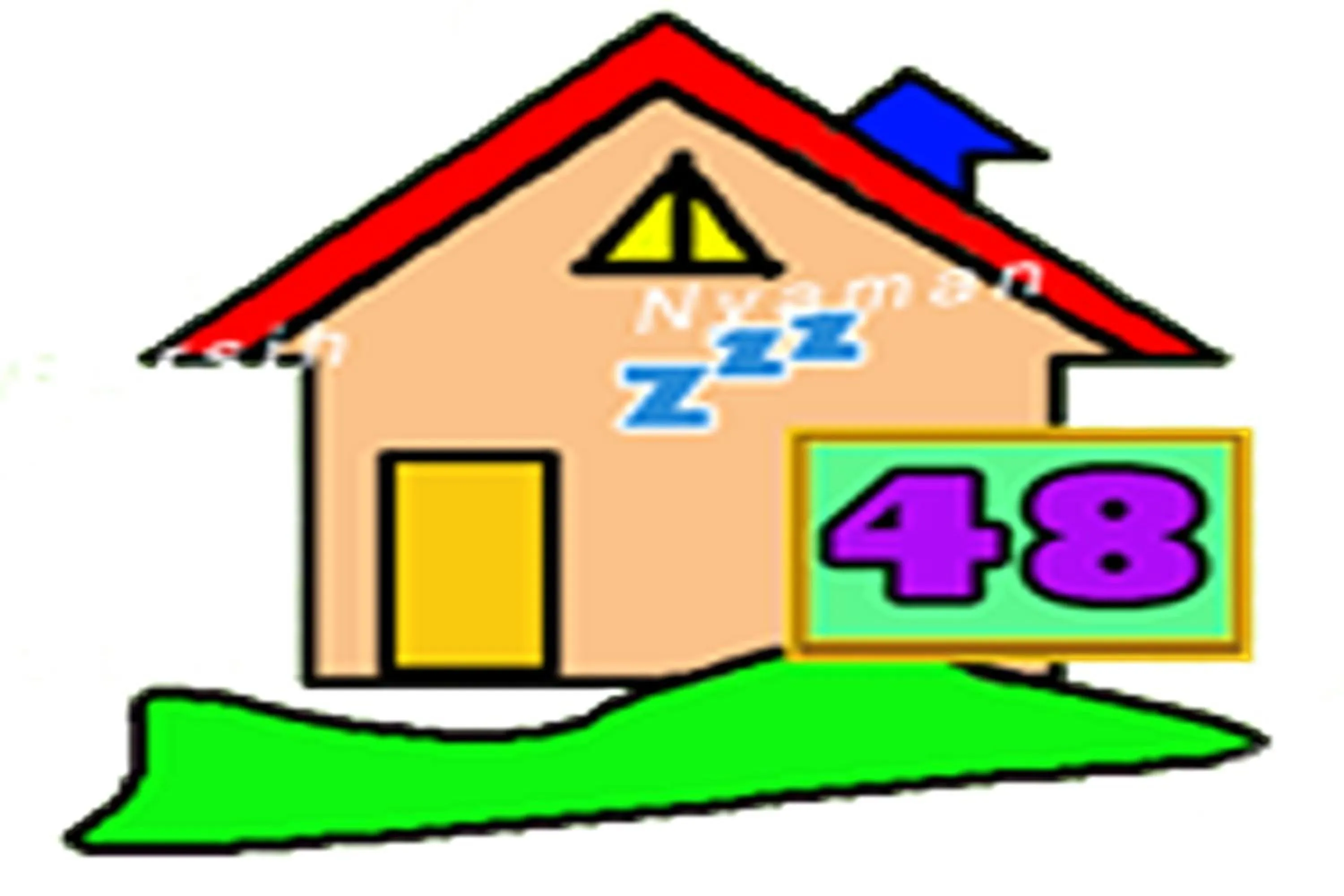 Text overlay in Kost 48 Surabaya