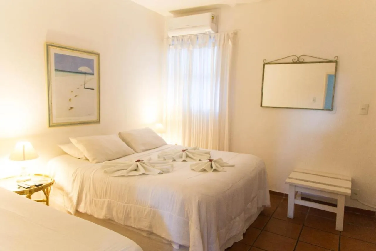 Bed in Pousada Hotel Praia dos Anjos