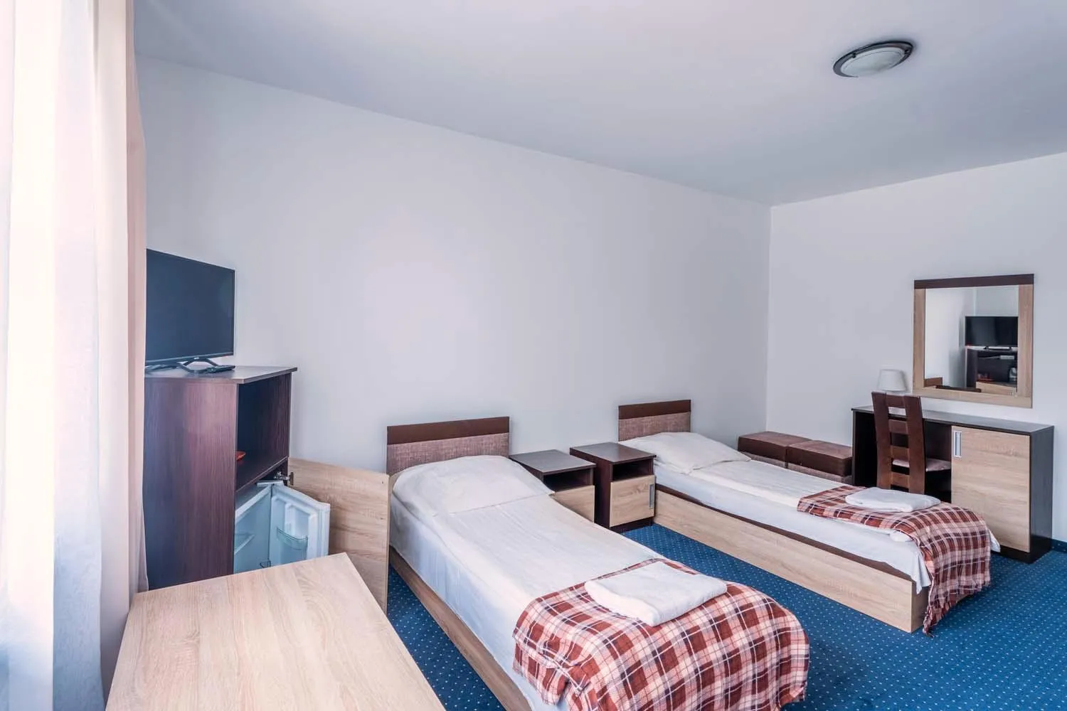 Bed in Pensjonat Pod Lwem