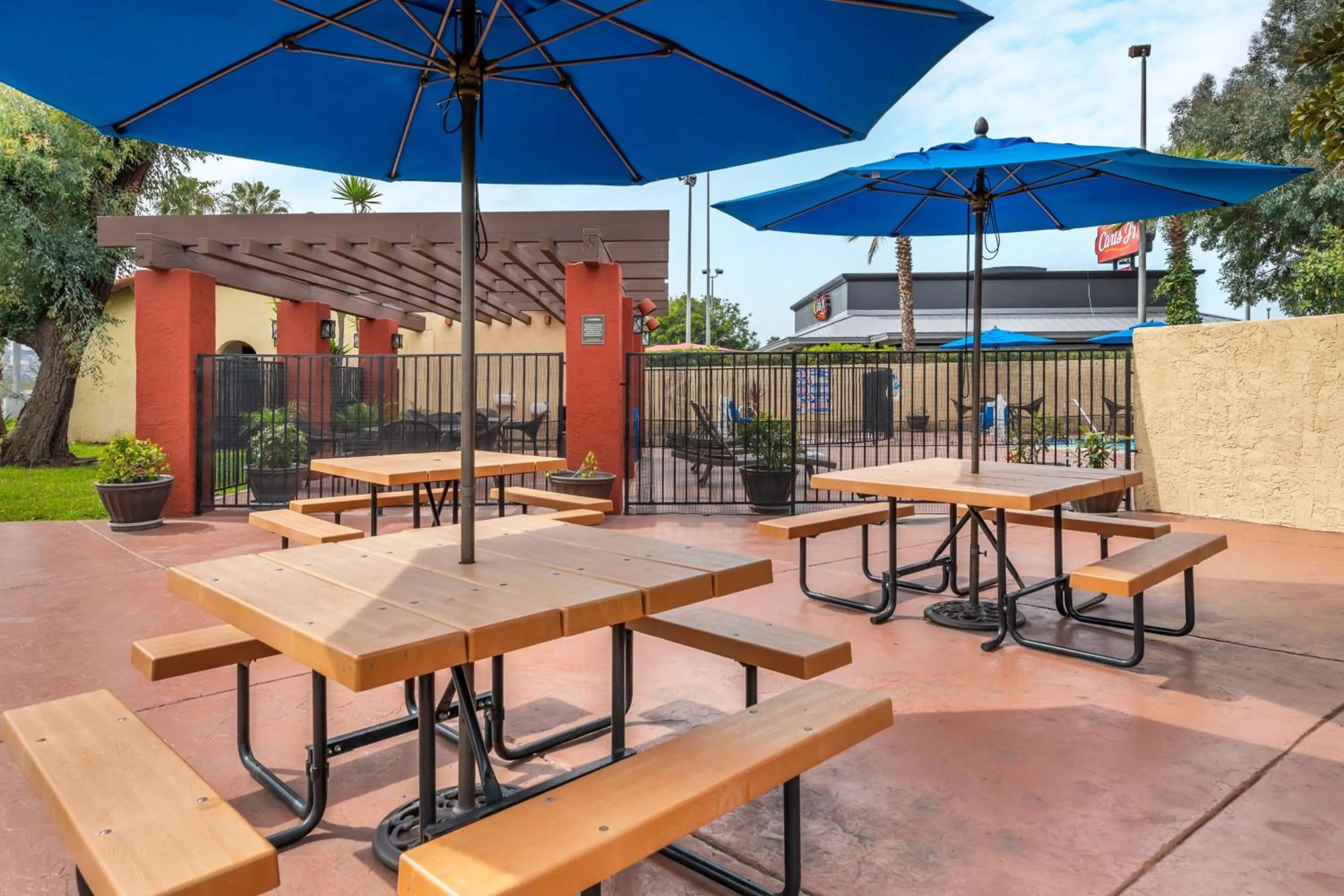 Pool view in Best Western Americana Inn