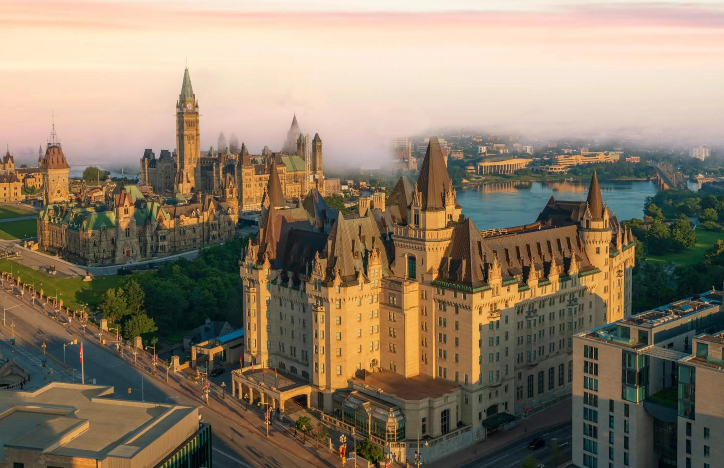 Bird's eye view in Fairmont Chateau Laurier