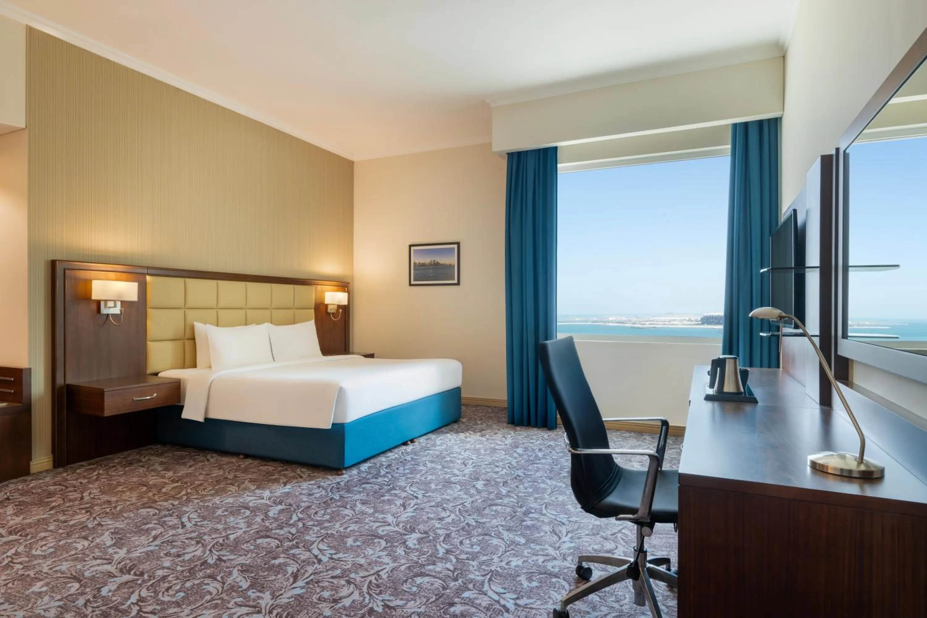 Bed in Golden Tulip Doha Hotel