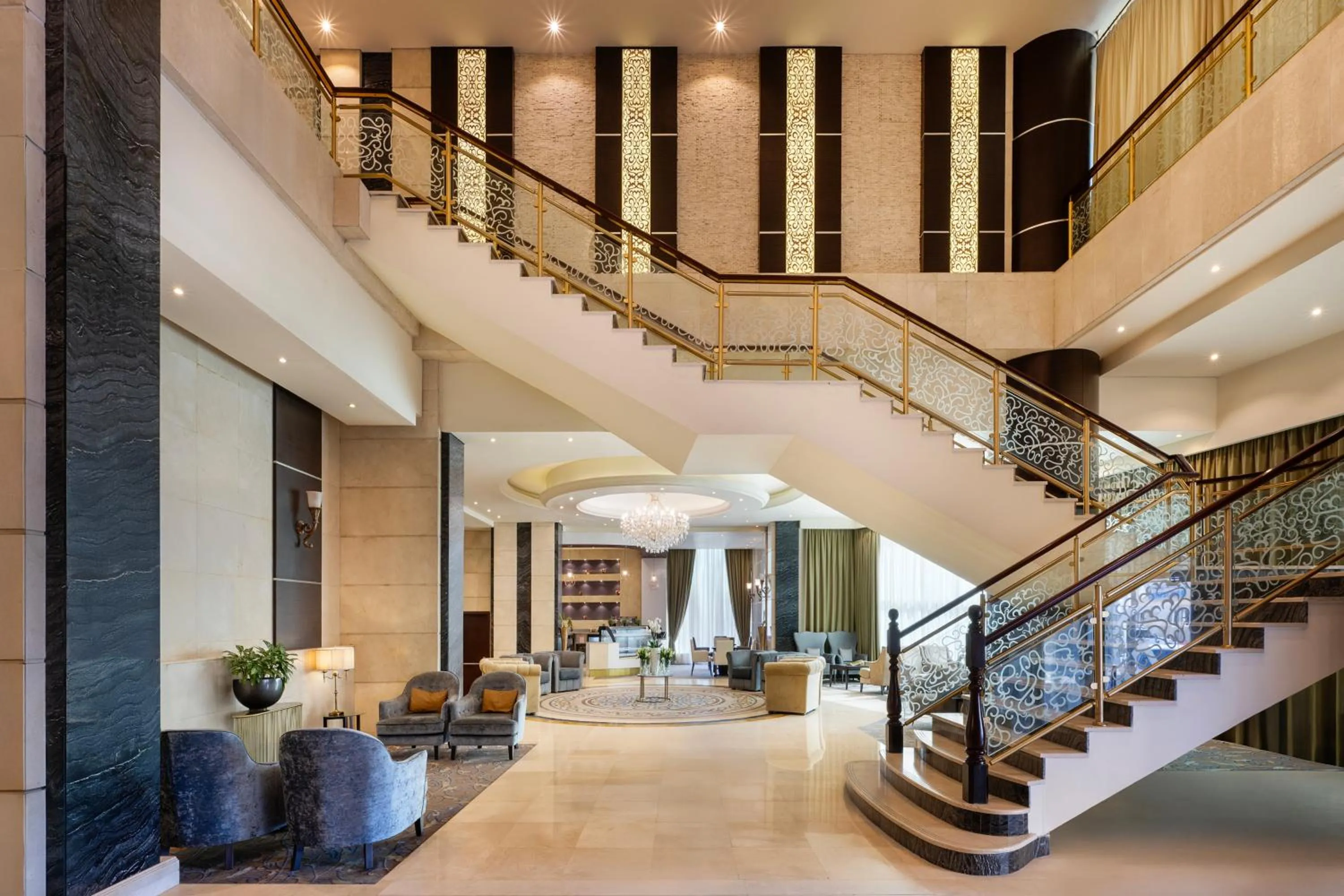 Lobby or reception in Golden Tulip Doha Hotel