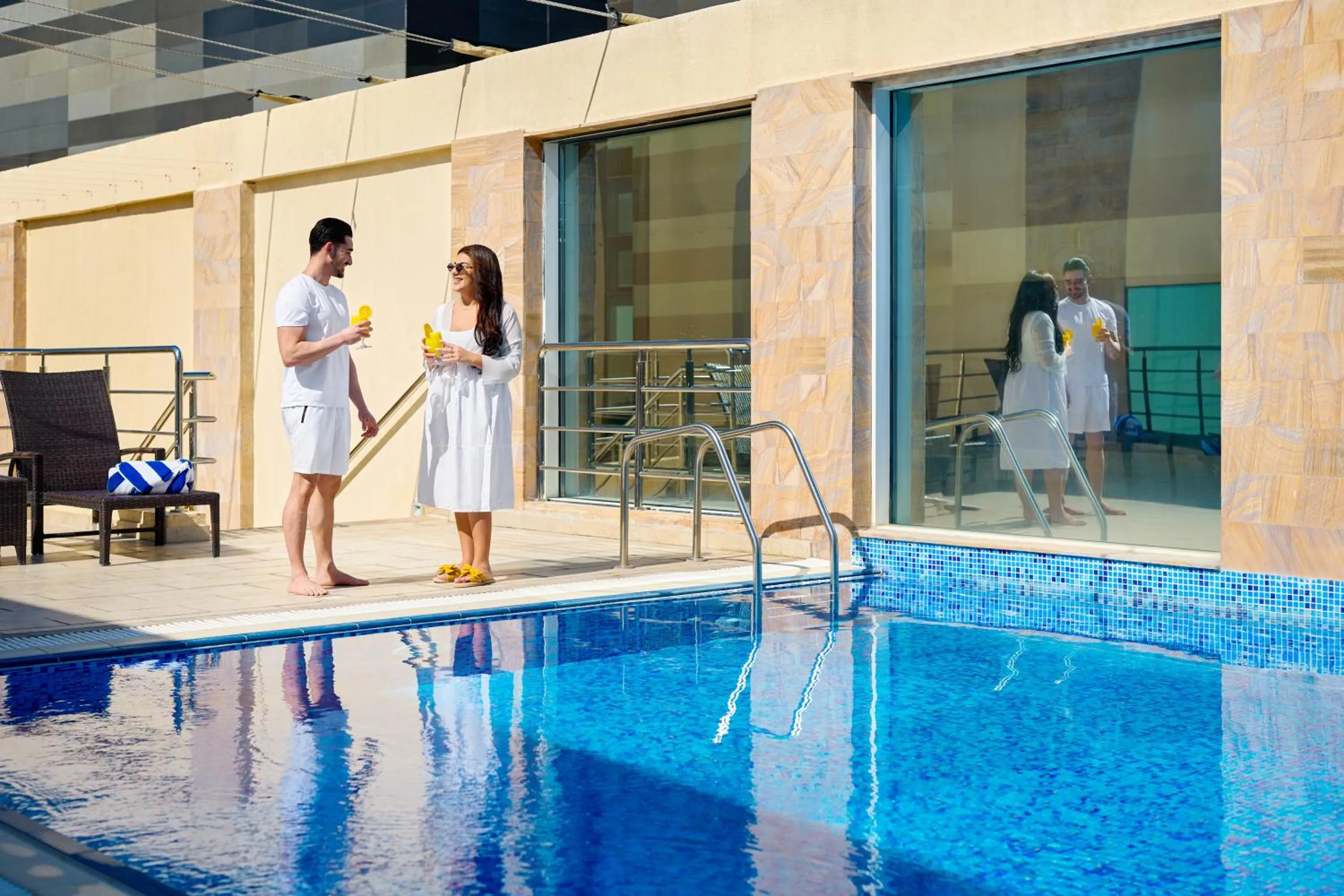 People in Golden Tulip Doha Hotel