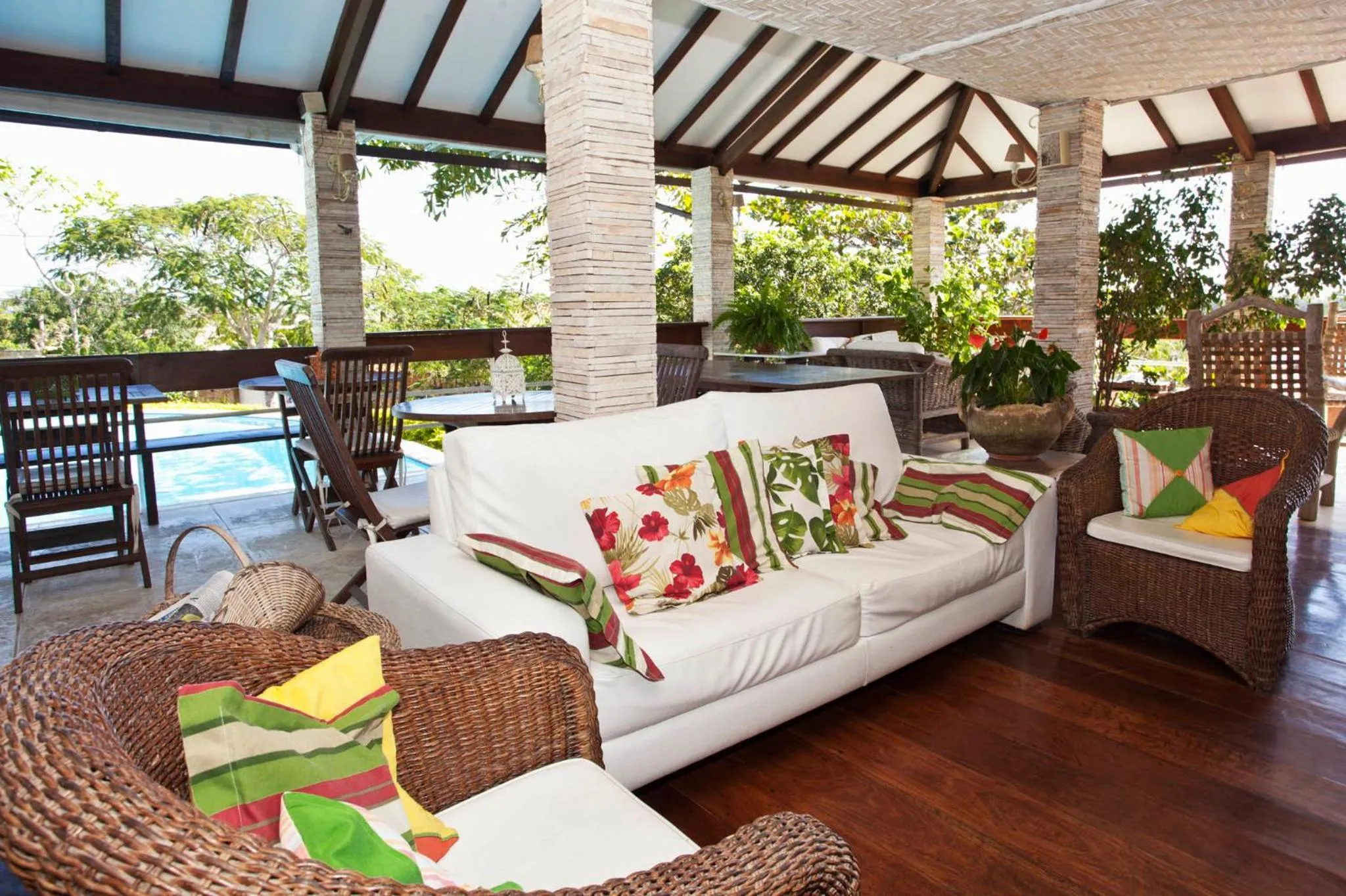 Patio in Bon Bini Pousada