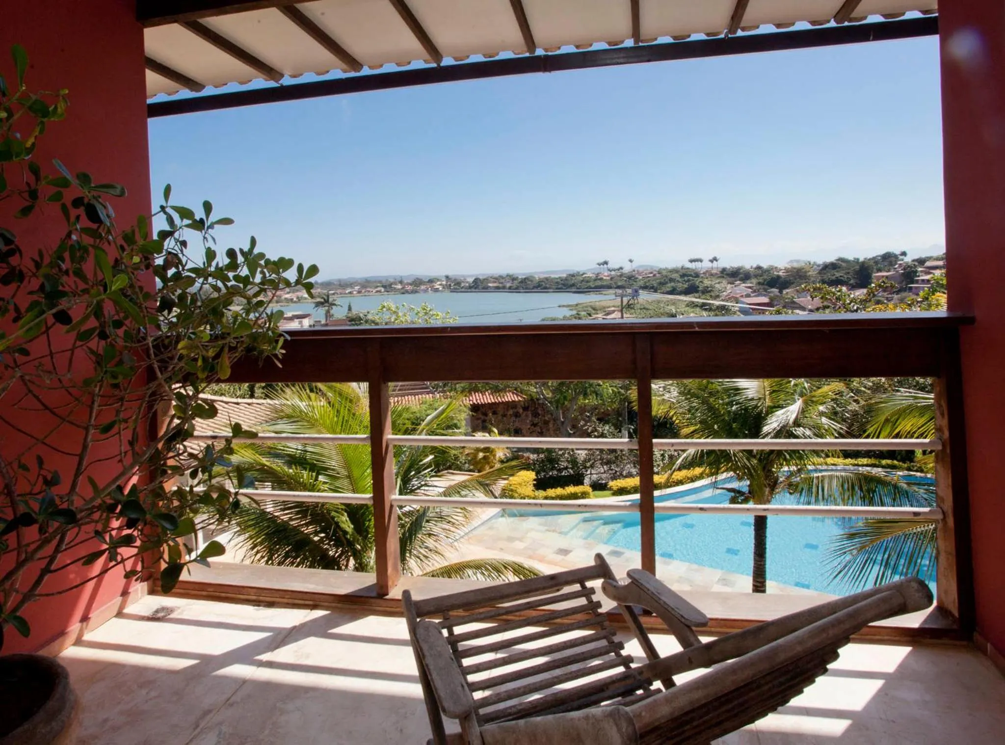 Balcony/Terrace in Bon Bini Pousada