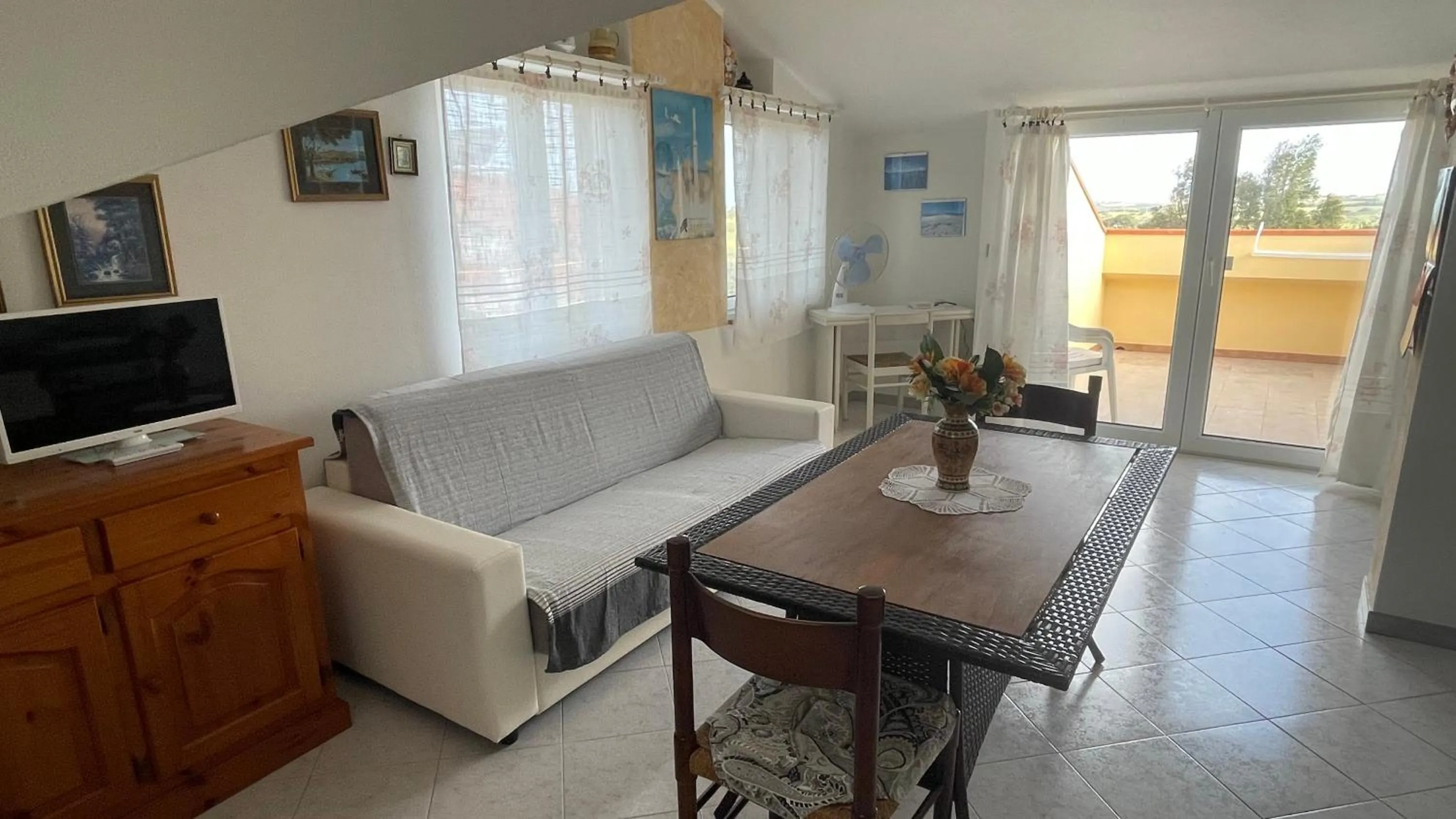 Living room in La Mansarda