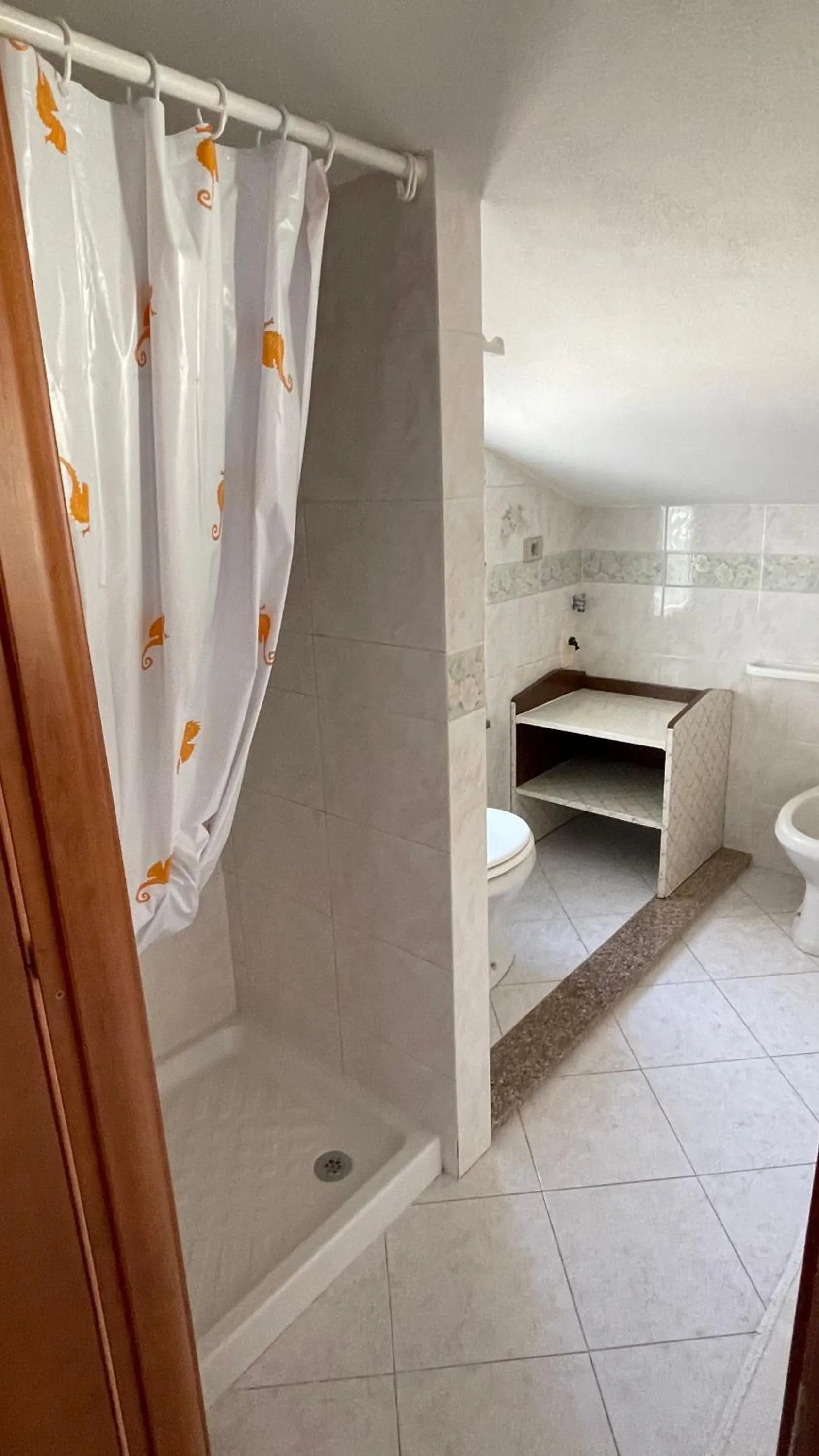 Shower in La Mansarda