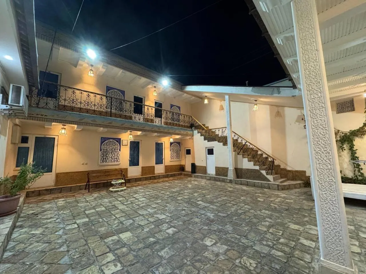 Property building in Bukhara house hotel