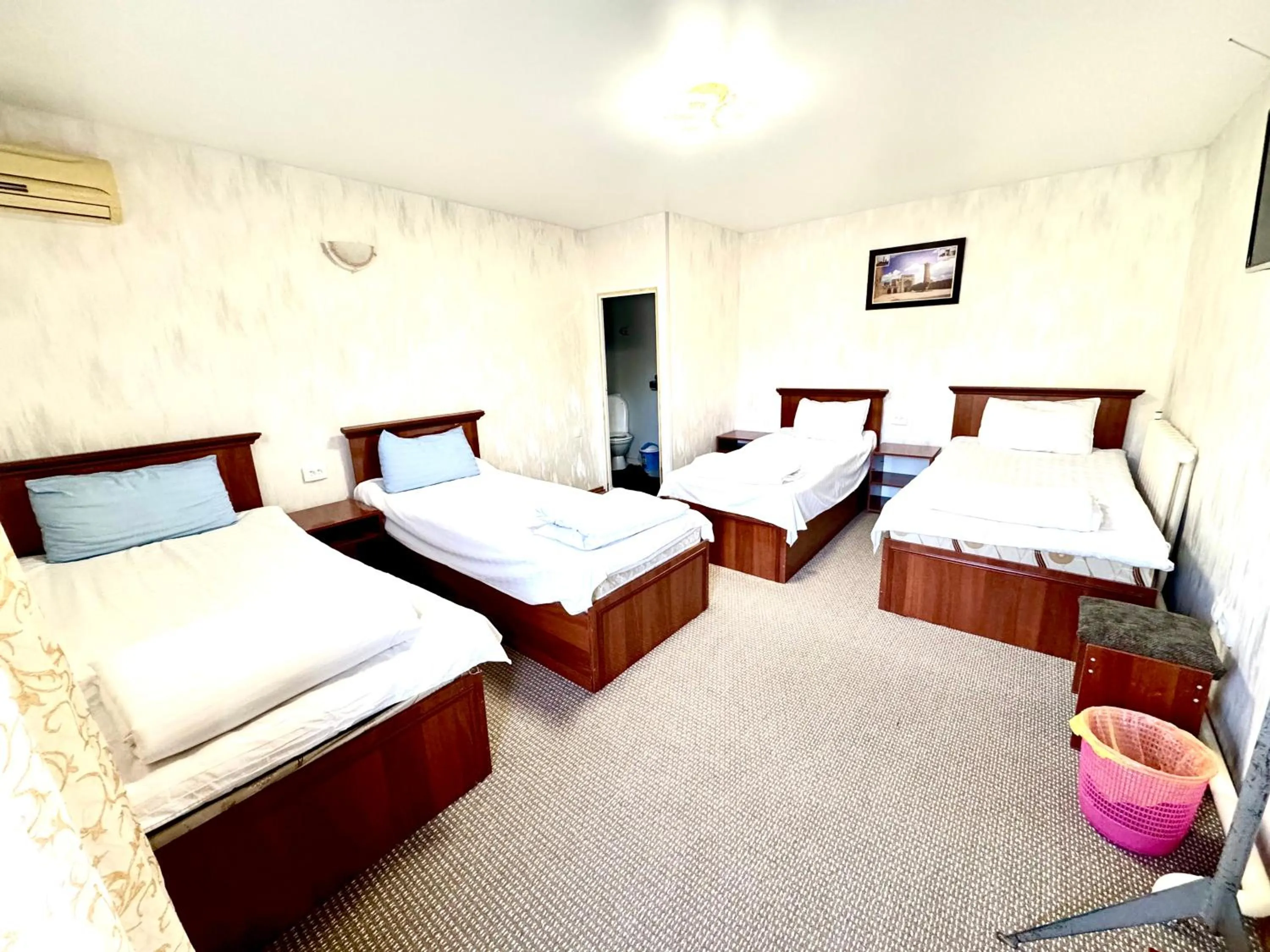 Bed in Bukhara house hotel