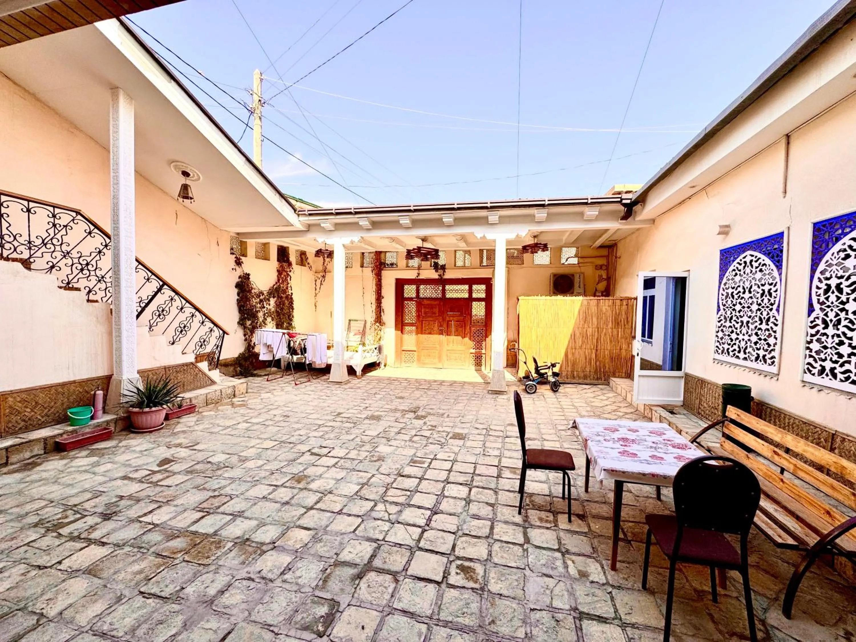 Property building in Bukhara house hotel