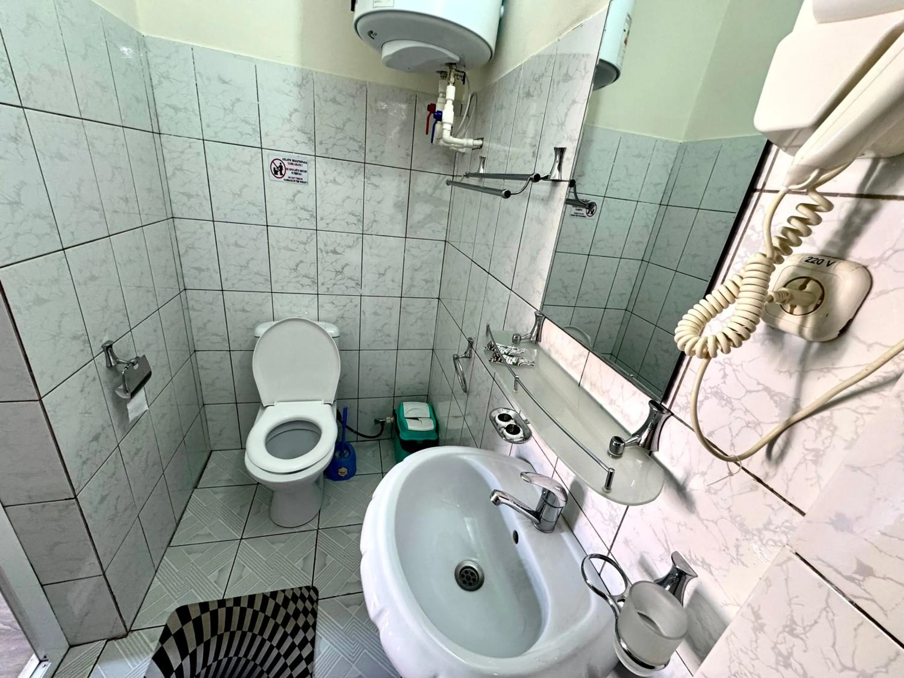 Shower in Bukhara house hotel