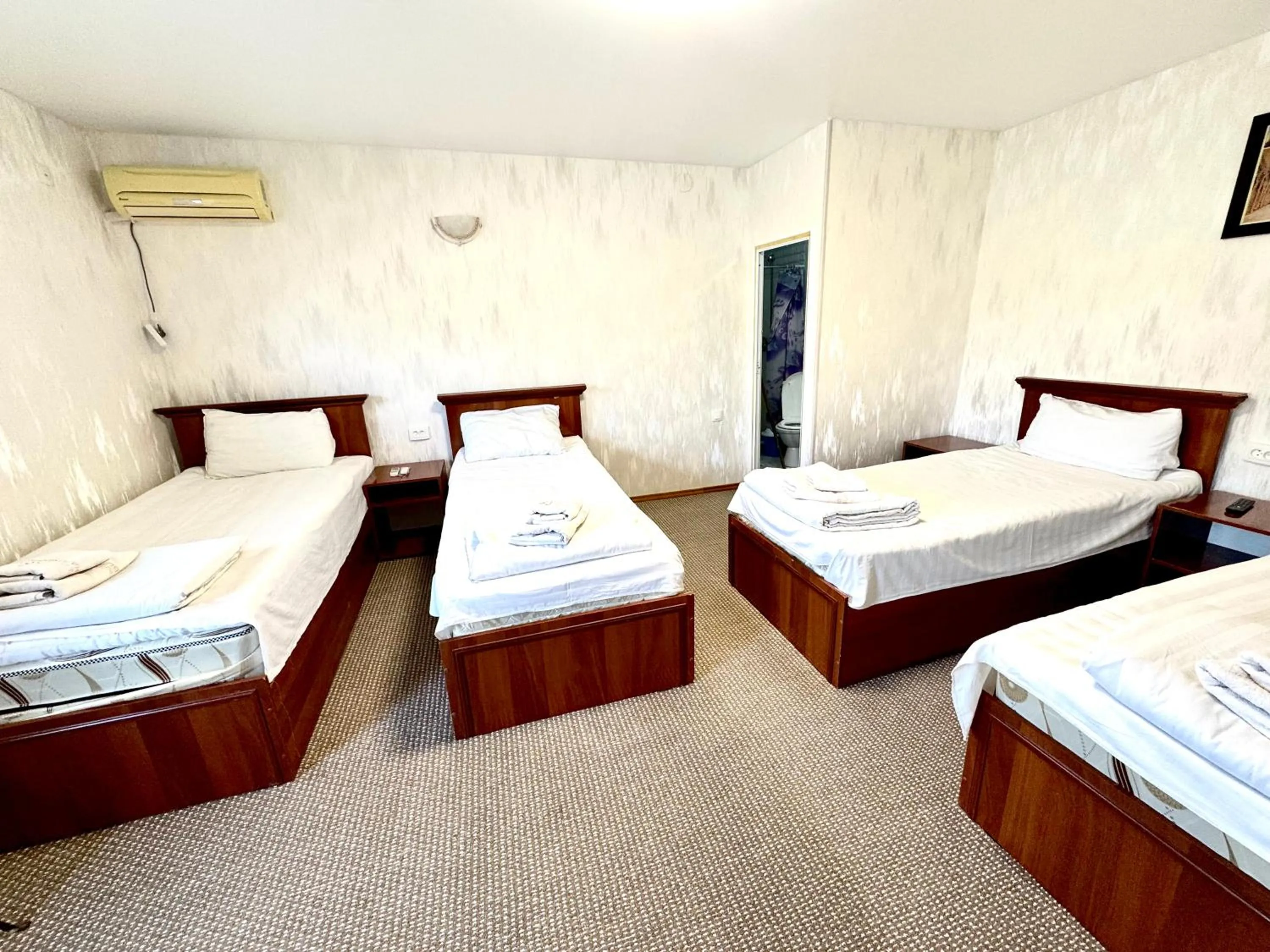 Bed in Bukhara house hotel