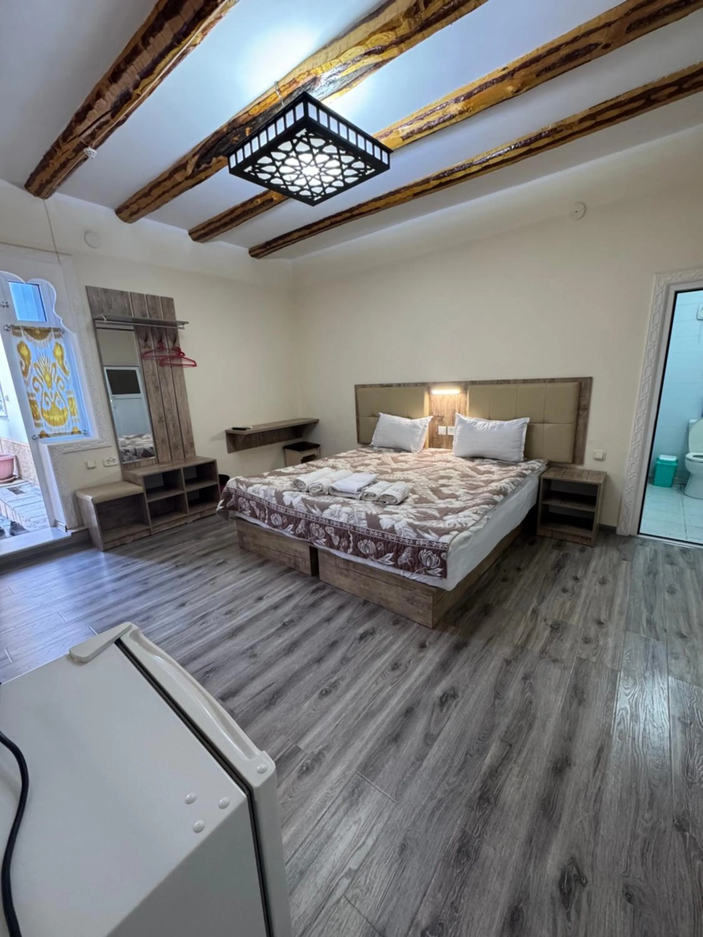 Bed in Bukhara house hotel