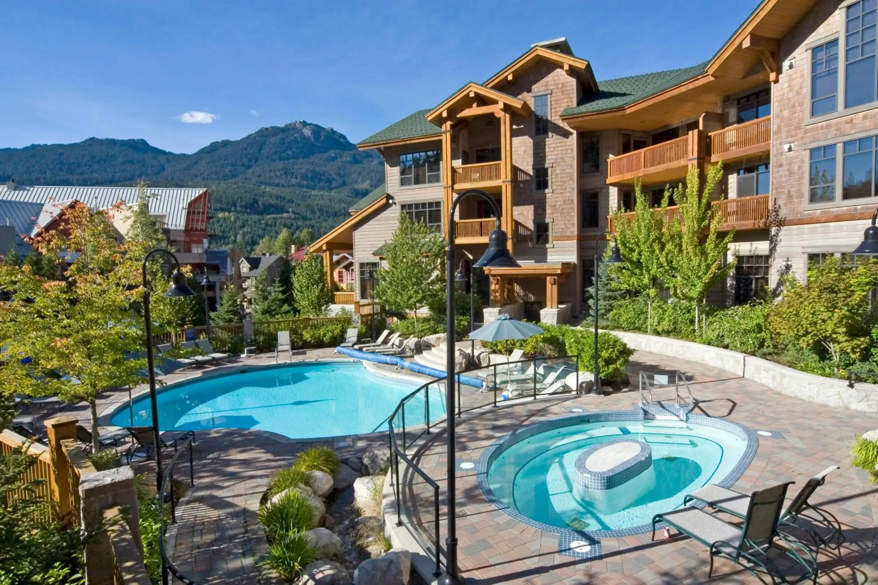 Swimming pool in First Tracks Lodge, by Lodging Ovations Swimming pool in First Tracks Lodge, by Lodging Ovations