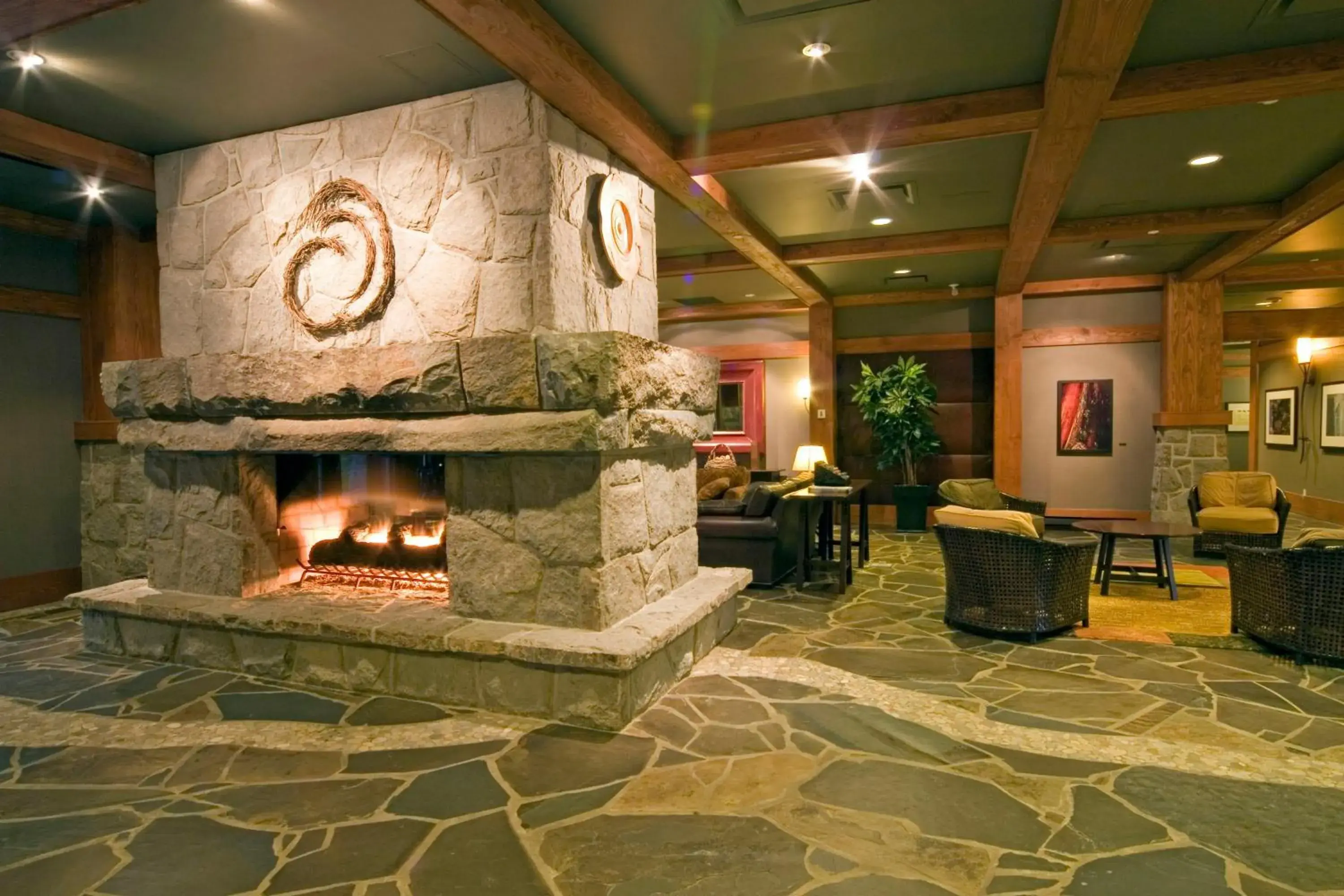 Lobby or reception in First Tracks Lodge, by Lodging Ovations Lobby or reception in First Tracks Lodge, by Lodging Ovations
