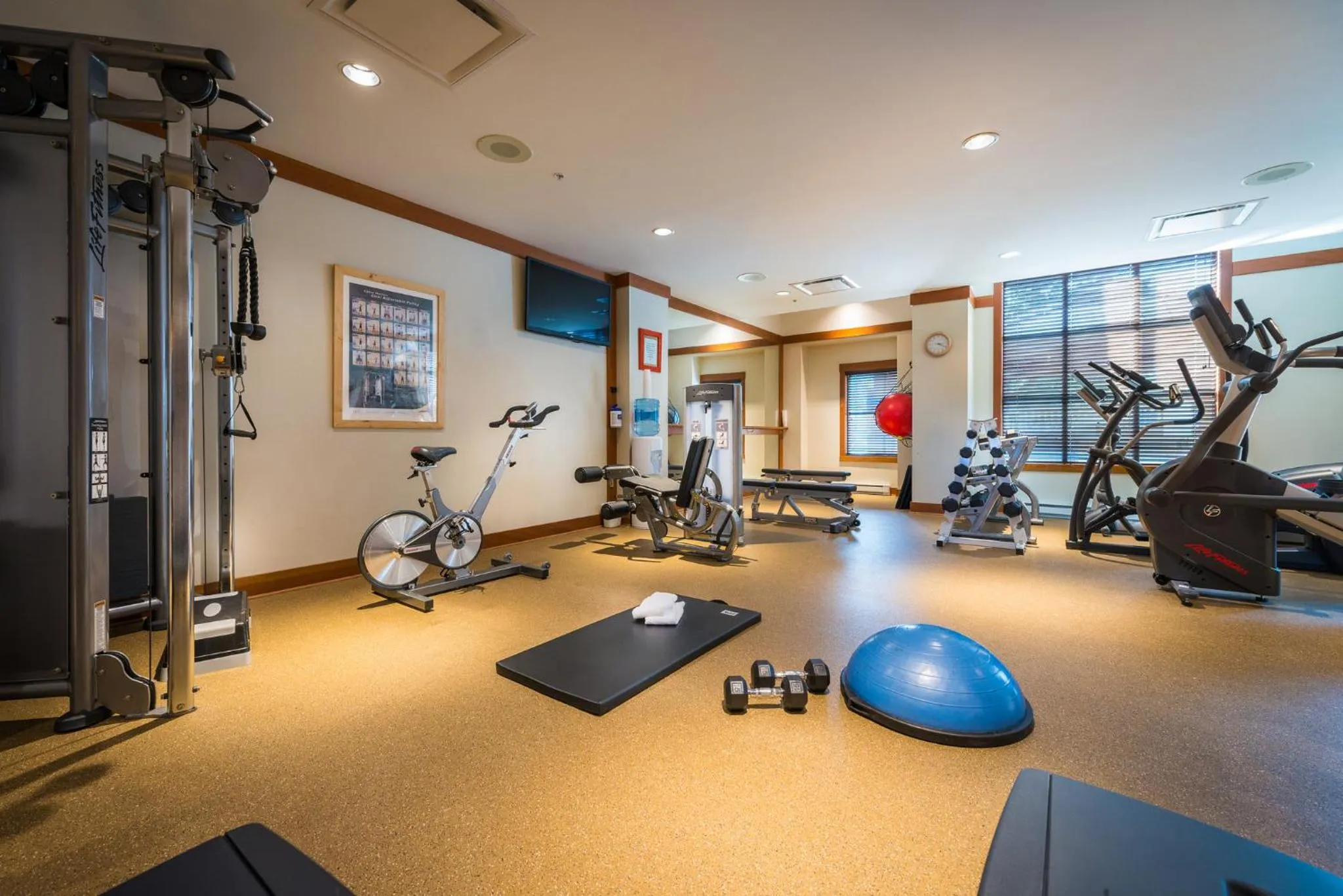 Fitness centre/facilities in First Tracks Lodge