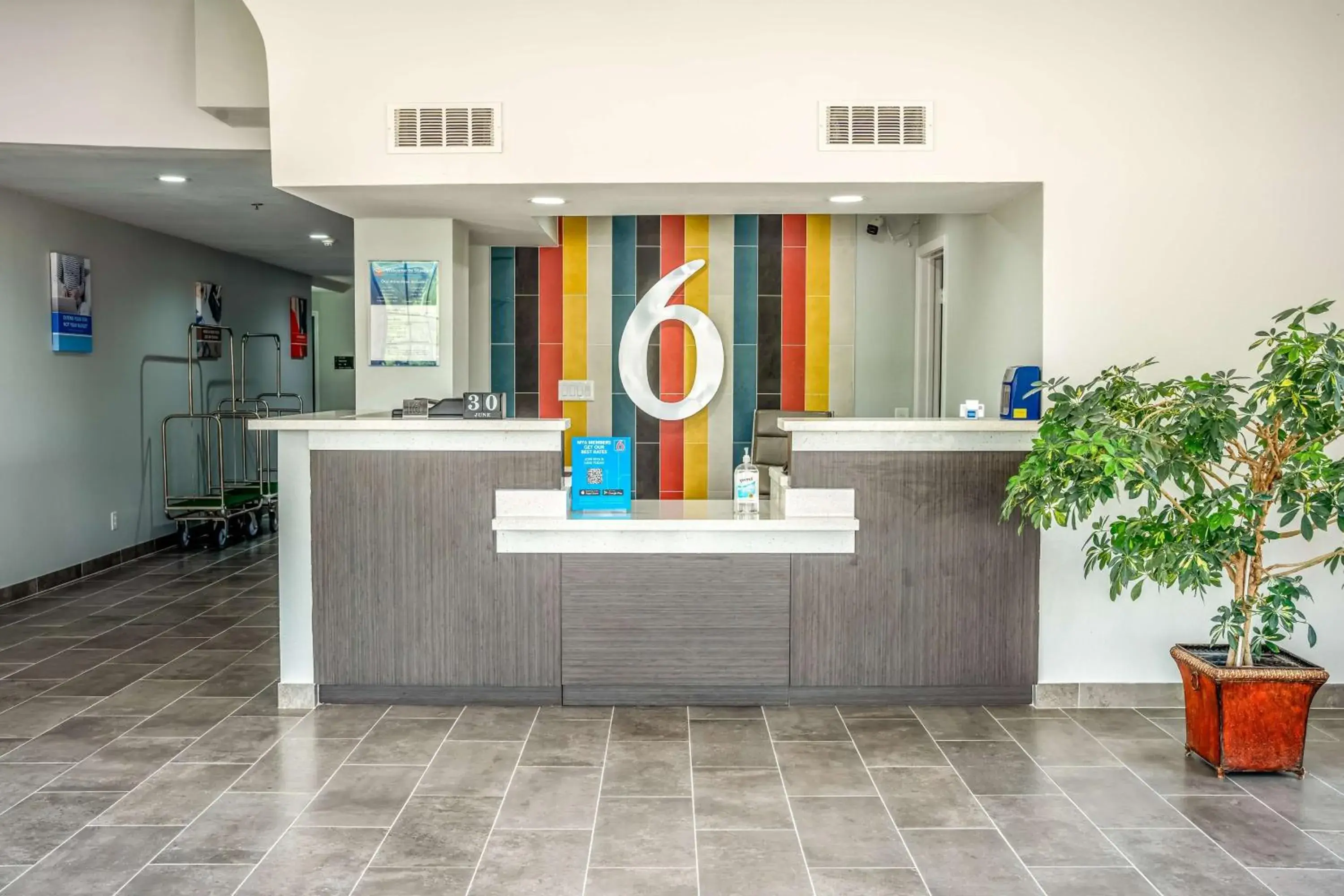 Lobby or reception in Studio 6 Claremore OK Lobby or reception in Studio 6 Claremore OK