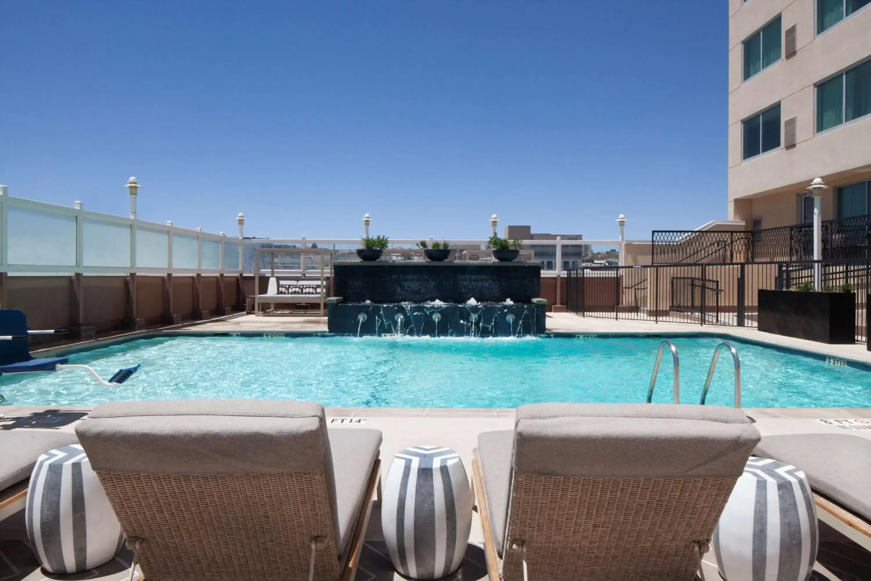 Pool view in DoubleTree by Hilton El Paso Downtown Pool view in DoubleTree by Hilton El Paso Downtown