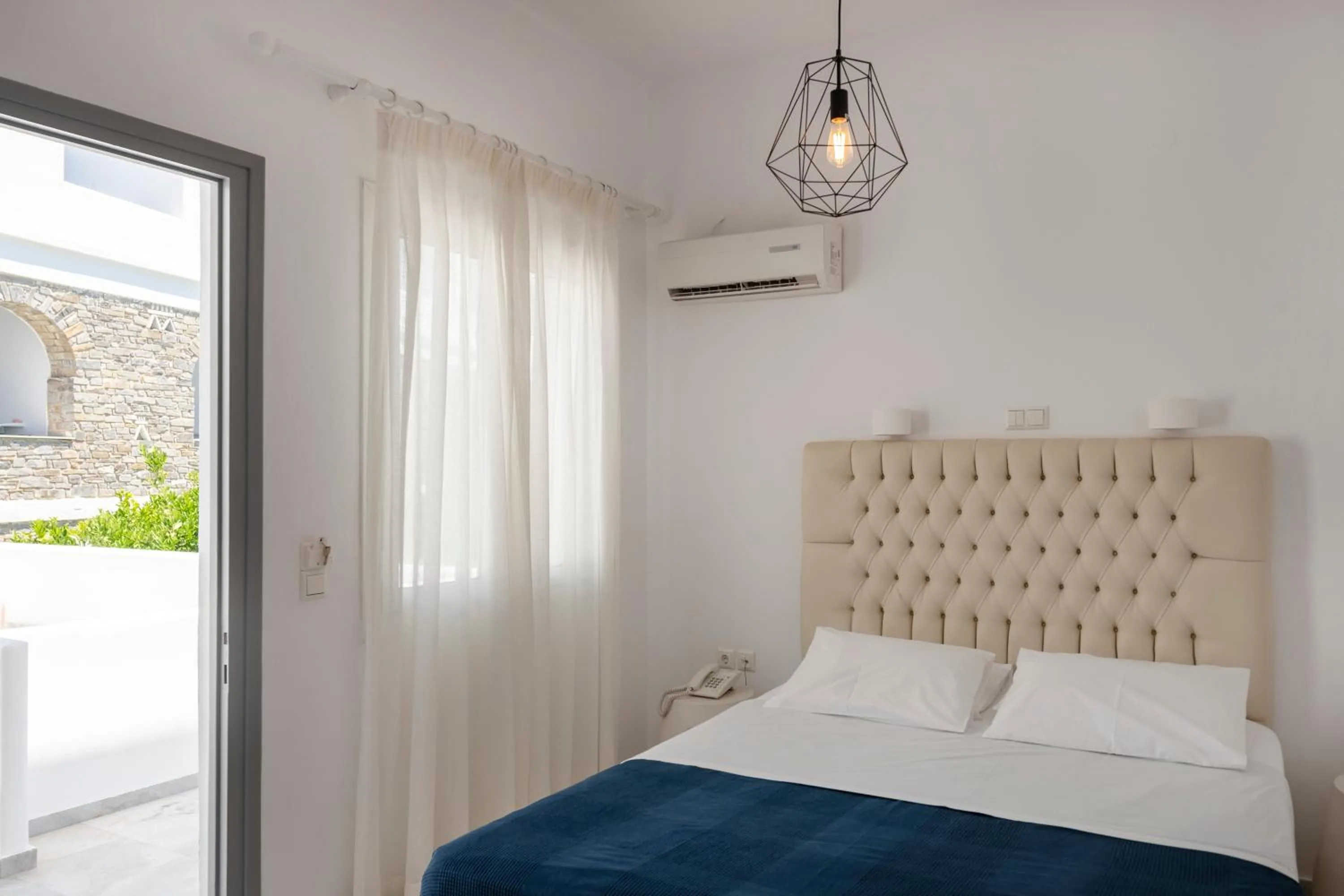 Bed in Galinos Hotel for adults only