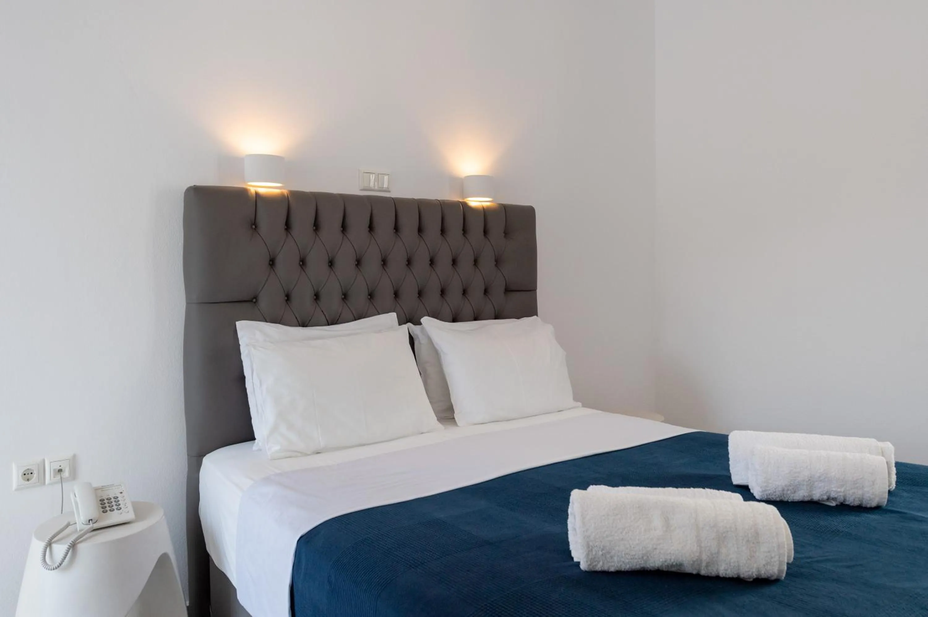 Bed in Galinos Hotel for adults only