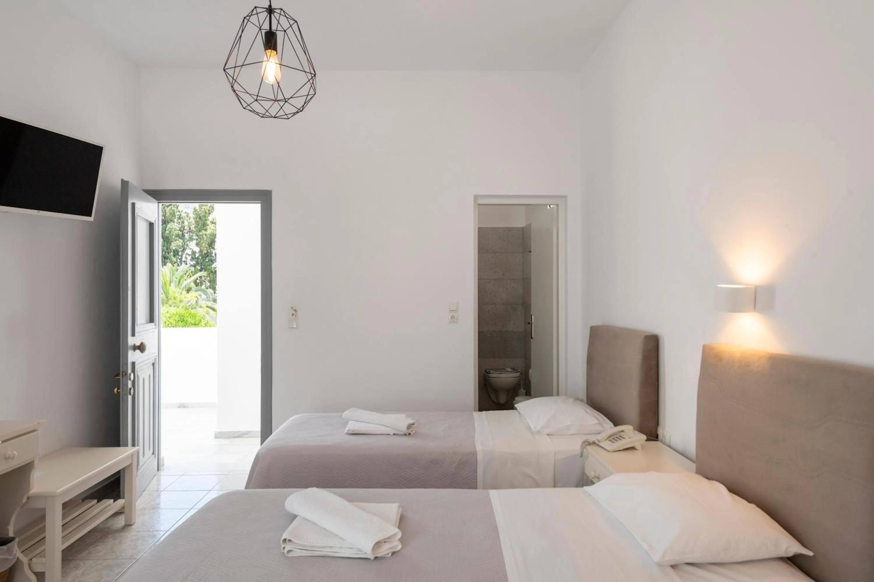 Bed in Galinos Hotel for adults only