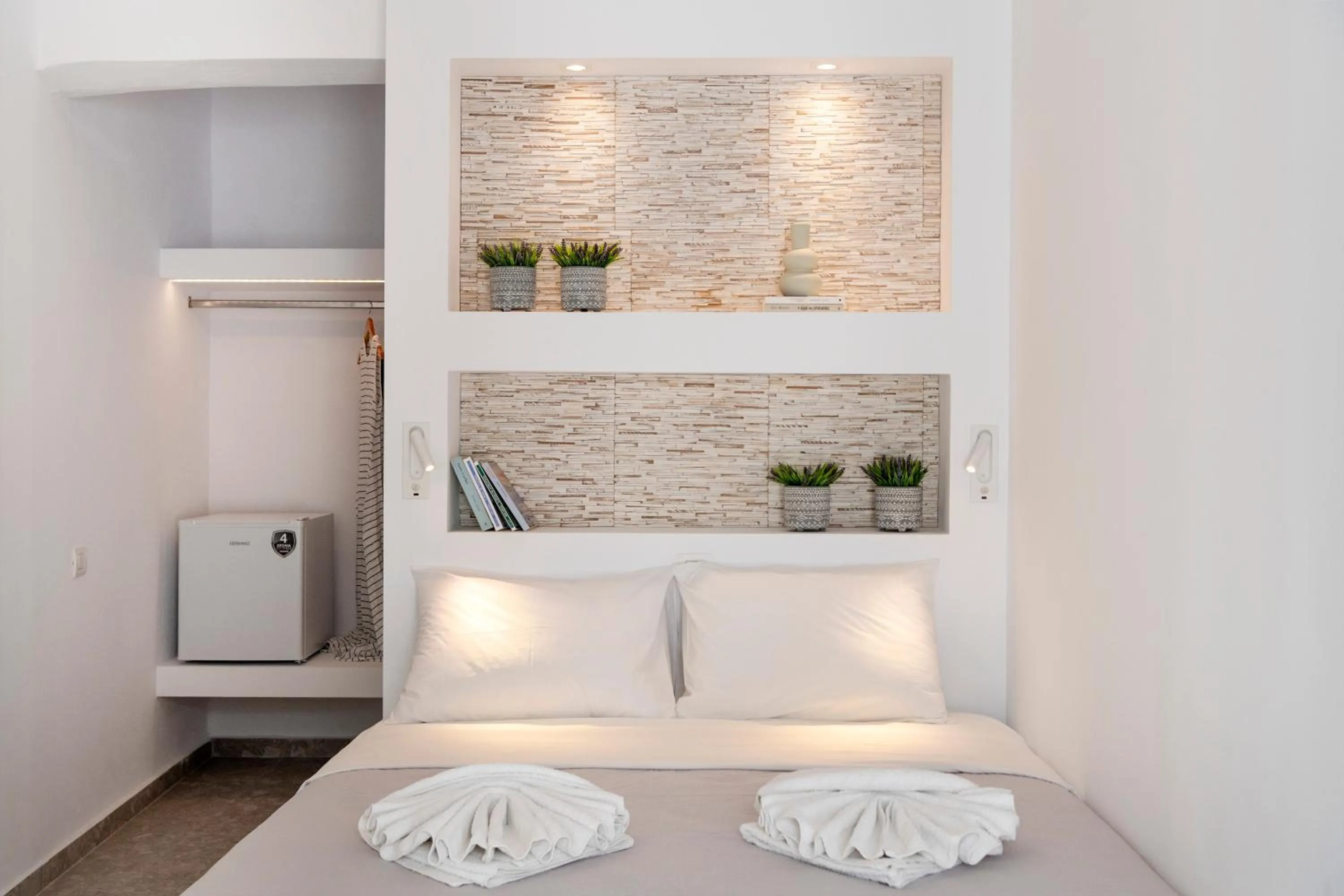 Bed in Galinos Hotel for adults only