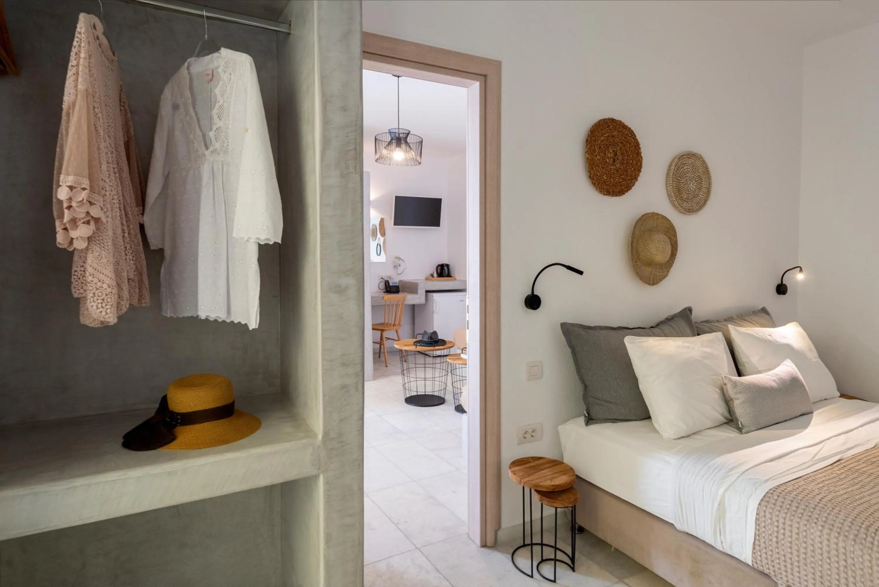 Bed in Galinos Hotel for adults only