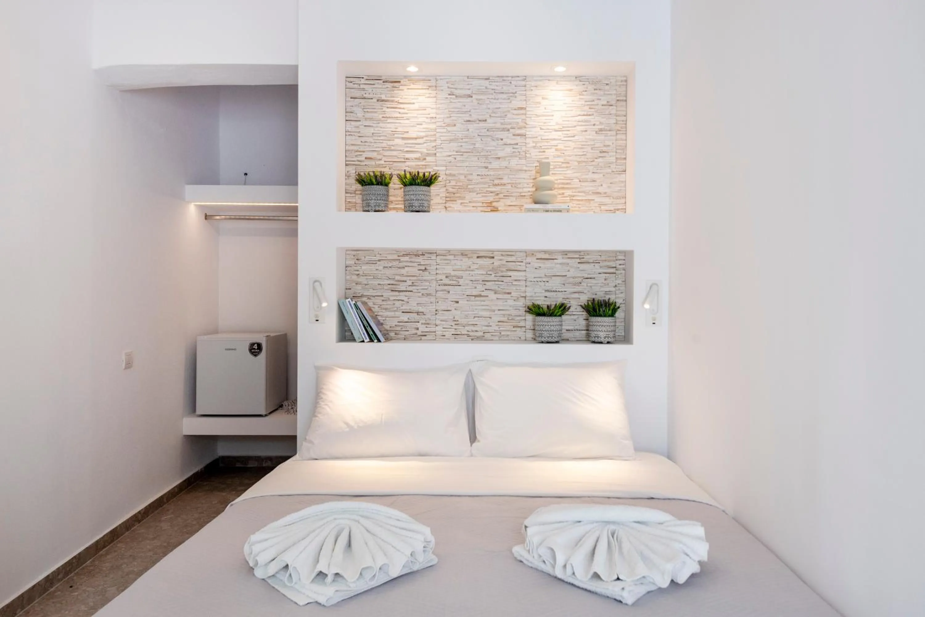 Bed in Galinos Hotel for adults only