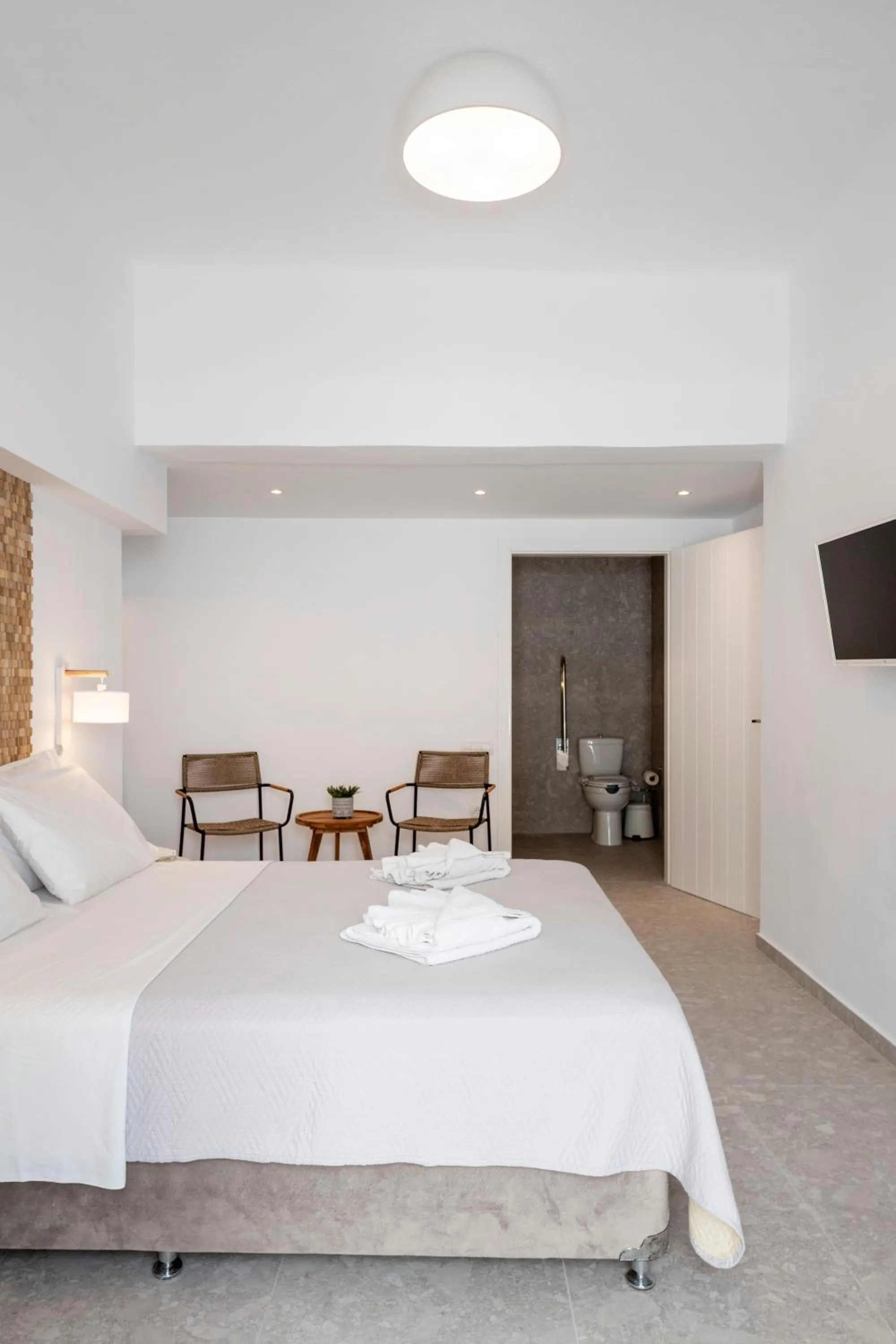 Bed in Galinos Hotel for adults only