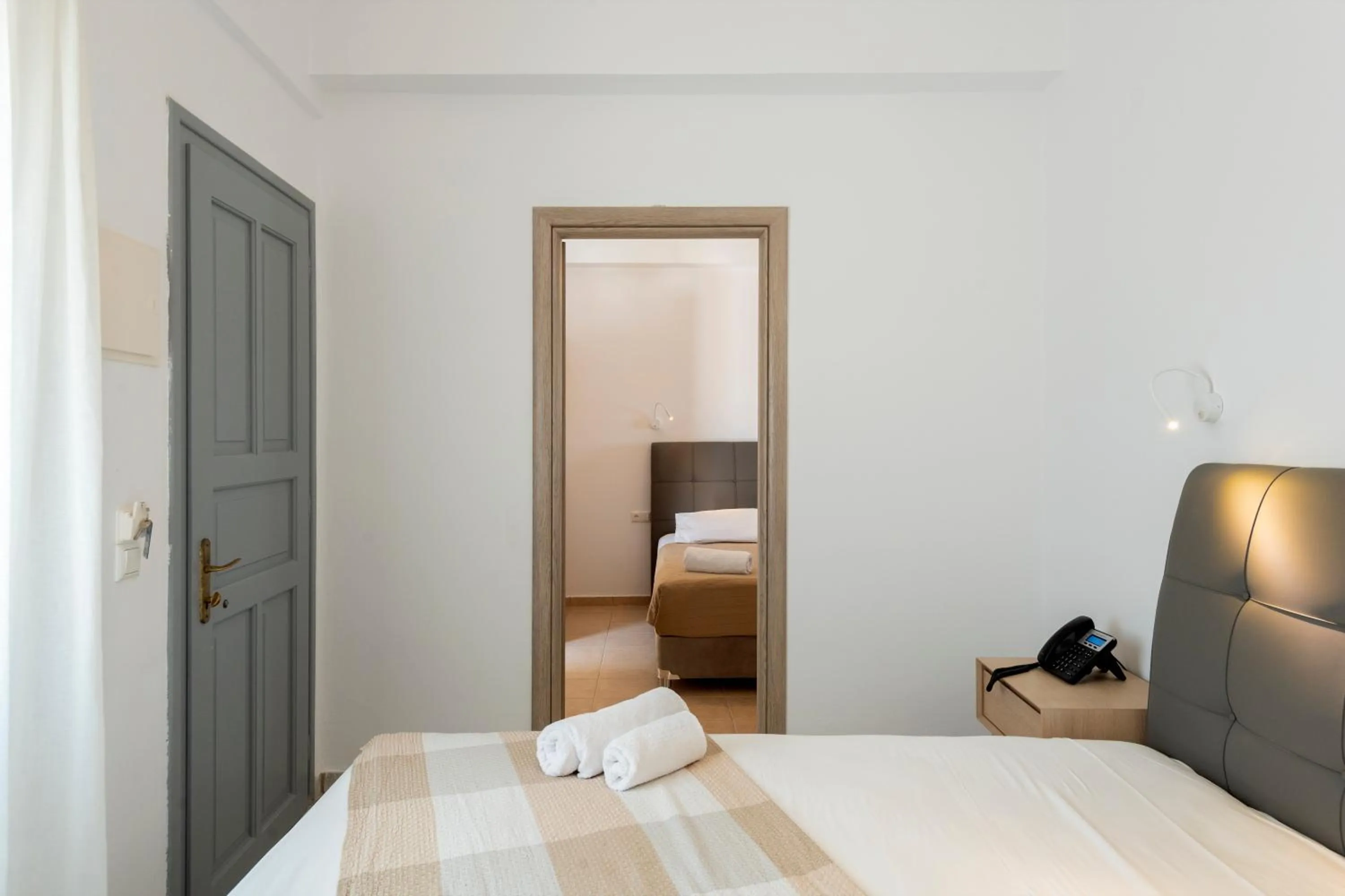 Bed in Galinos Hotel for adults only